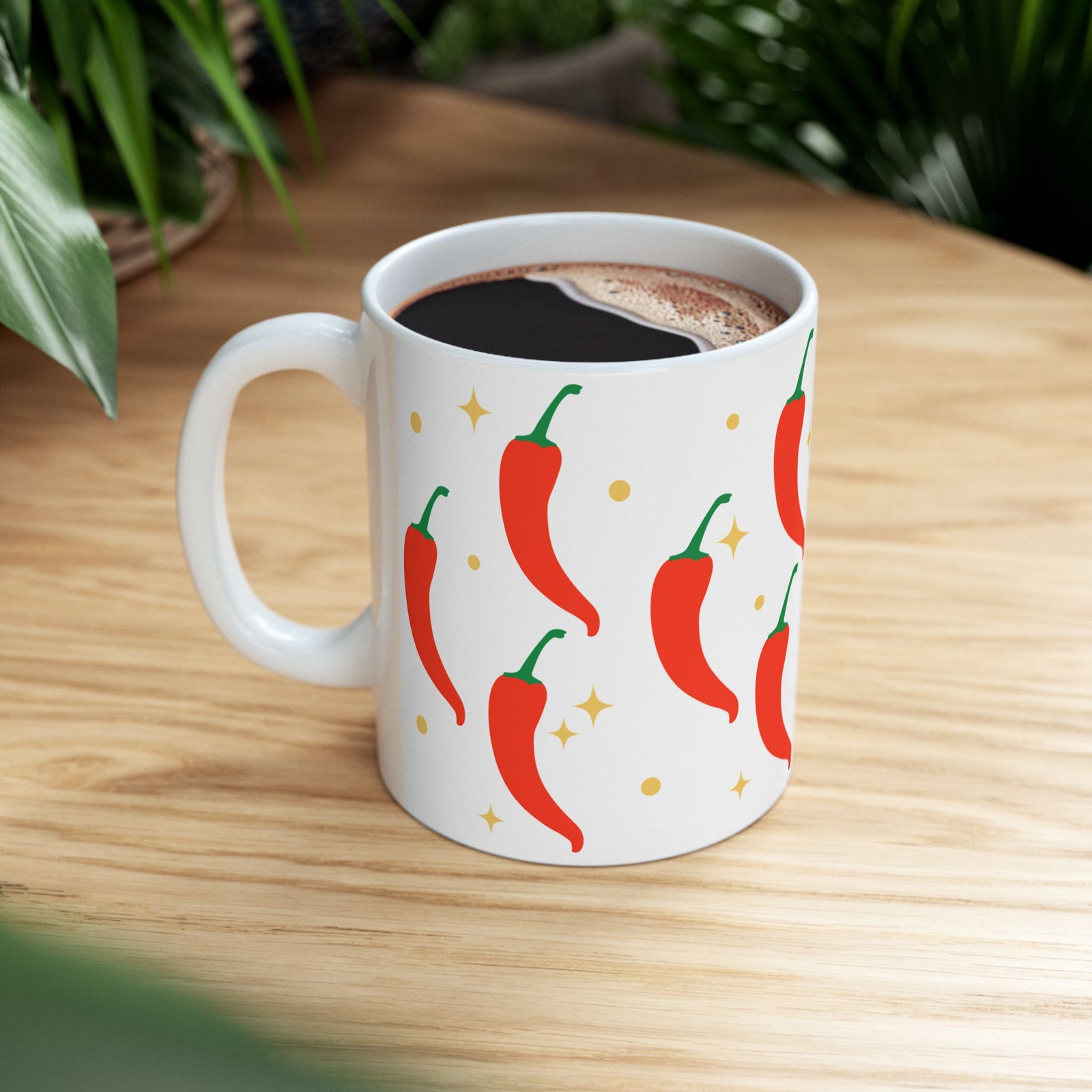 Spicy Chili Pepper Cute Ceramic Mug Coffee Cup (11oz & 15oz)