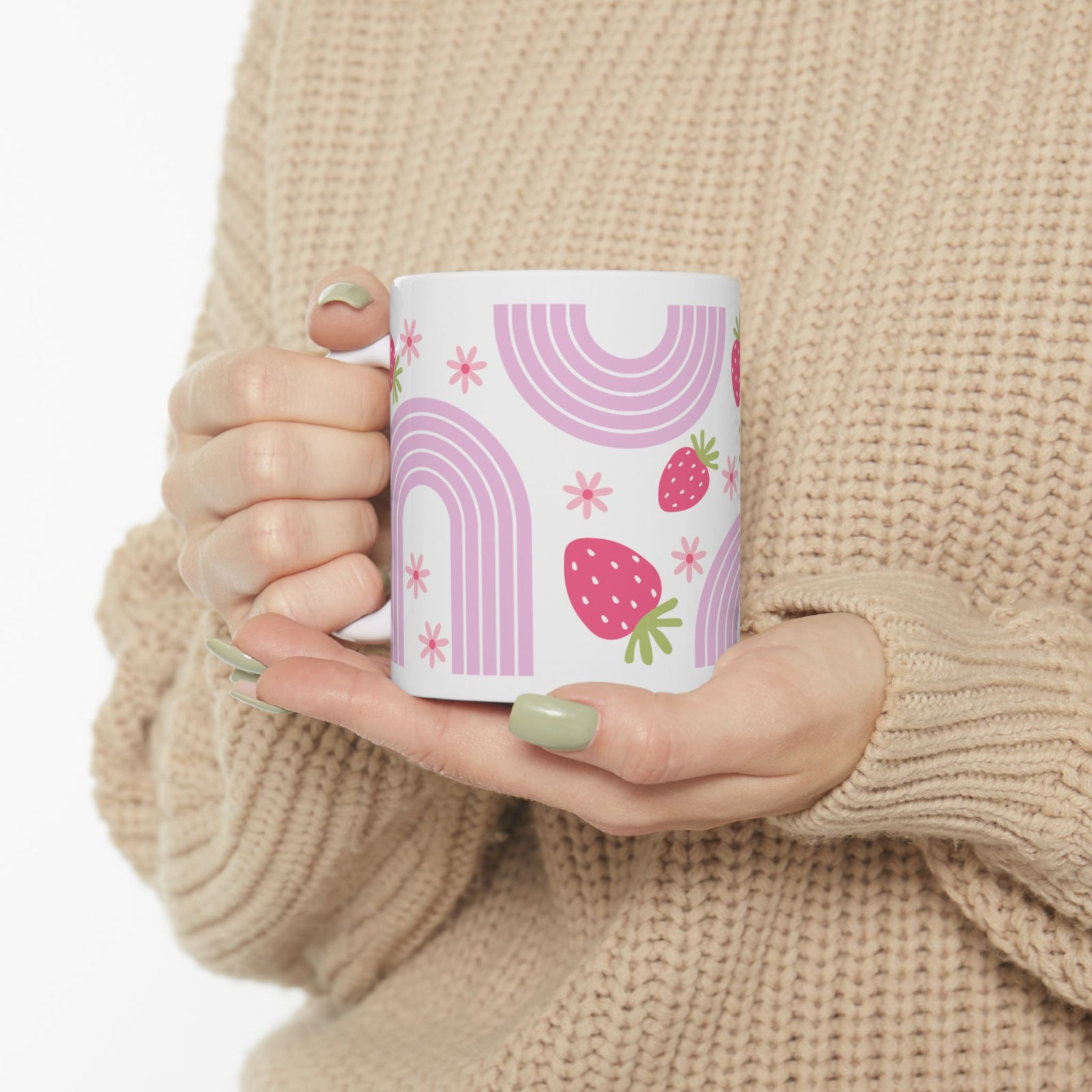 Wild Strawberry Cute Ceramic Mug Coffee Cup (11oz & 15oz)