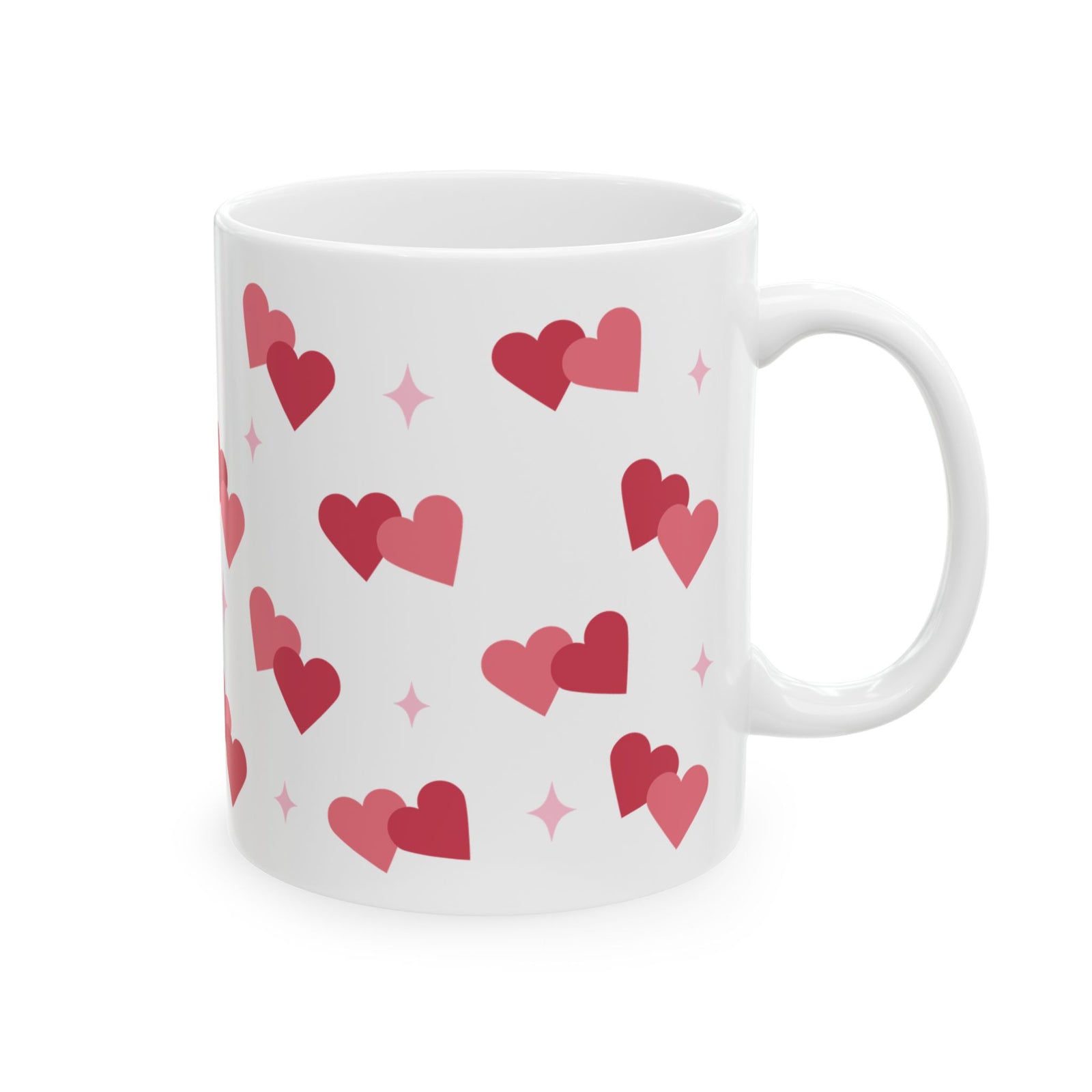 Lovey Dovey Heart Valentine Mug — Cute Valentine’s Day Coffee Cup (11oz & 15oz) - Sydney So Sweet