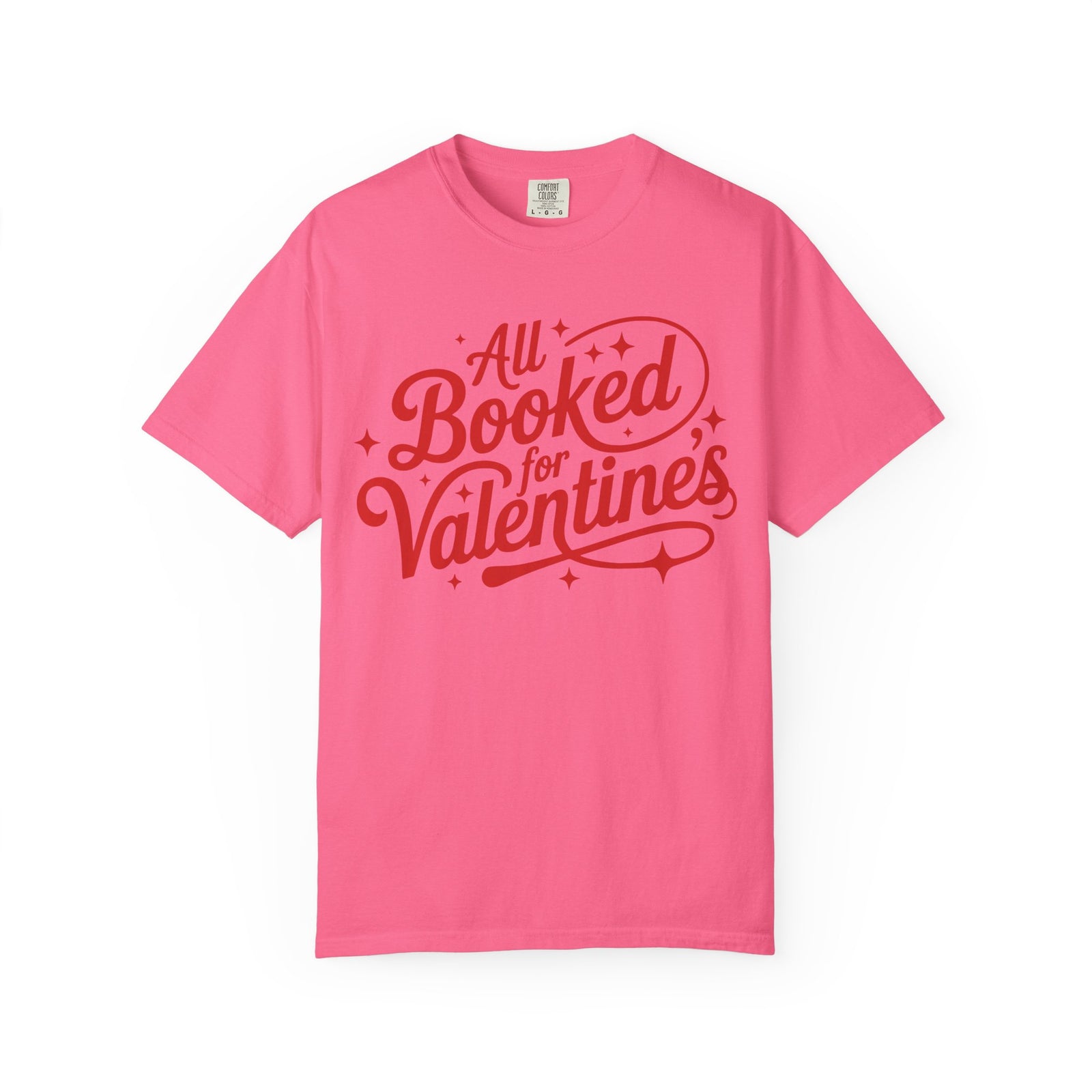 All Booked For Valentine's Book Lovers Graphic T-Shirt Unisex Short Sleeve Tee - Sydney So Sweet