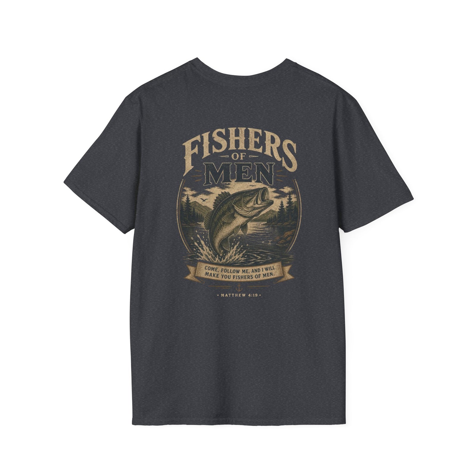 I Will Make You Fishers of Men T-Shirt Christian Men's Outdoor Tee