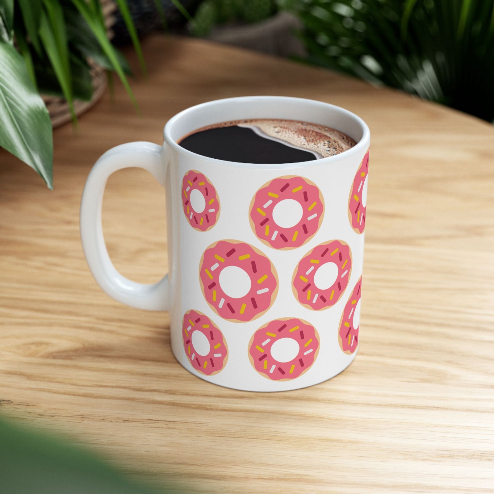 Donuts Cute Ceramic Mug Coffee Cup (11oz & 15oz)