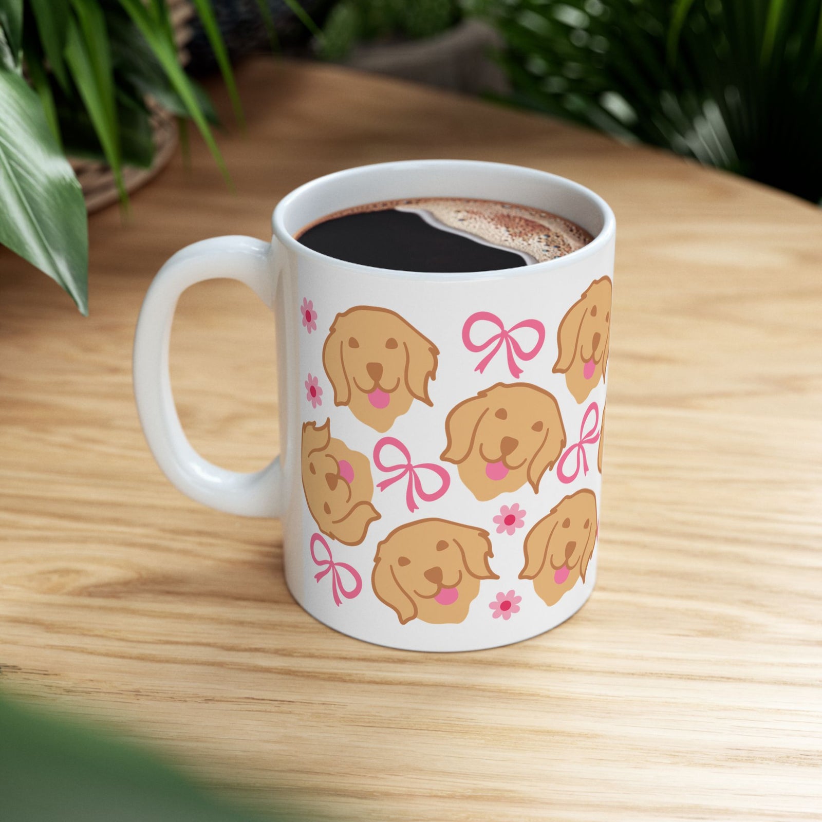 Bows & Dogs Cute Mug Coffee Cup (11oz & 15oz) - Sydney So Sweet