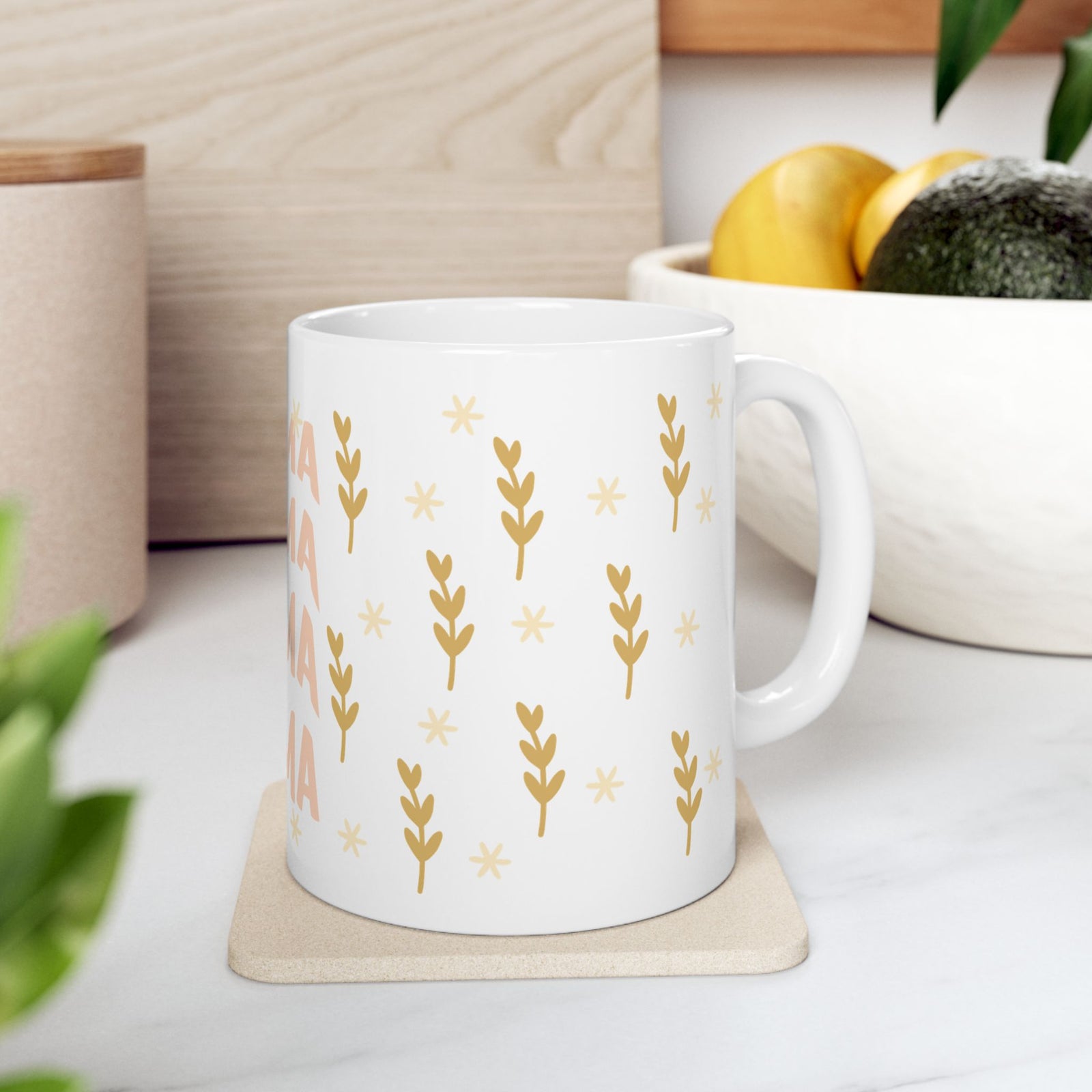 Boho Mama Cute Ceramic Mug Coffee Cup (11oz & 15oz)