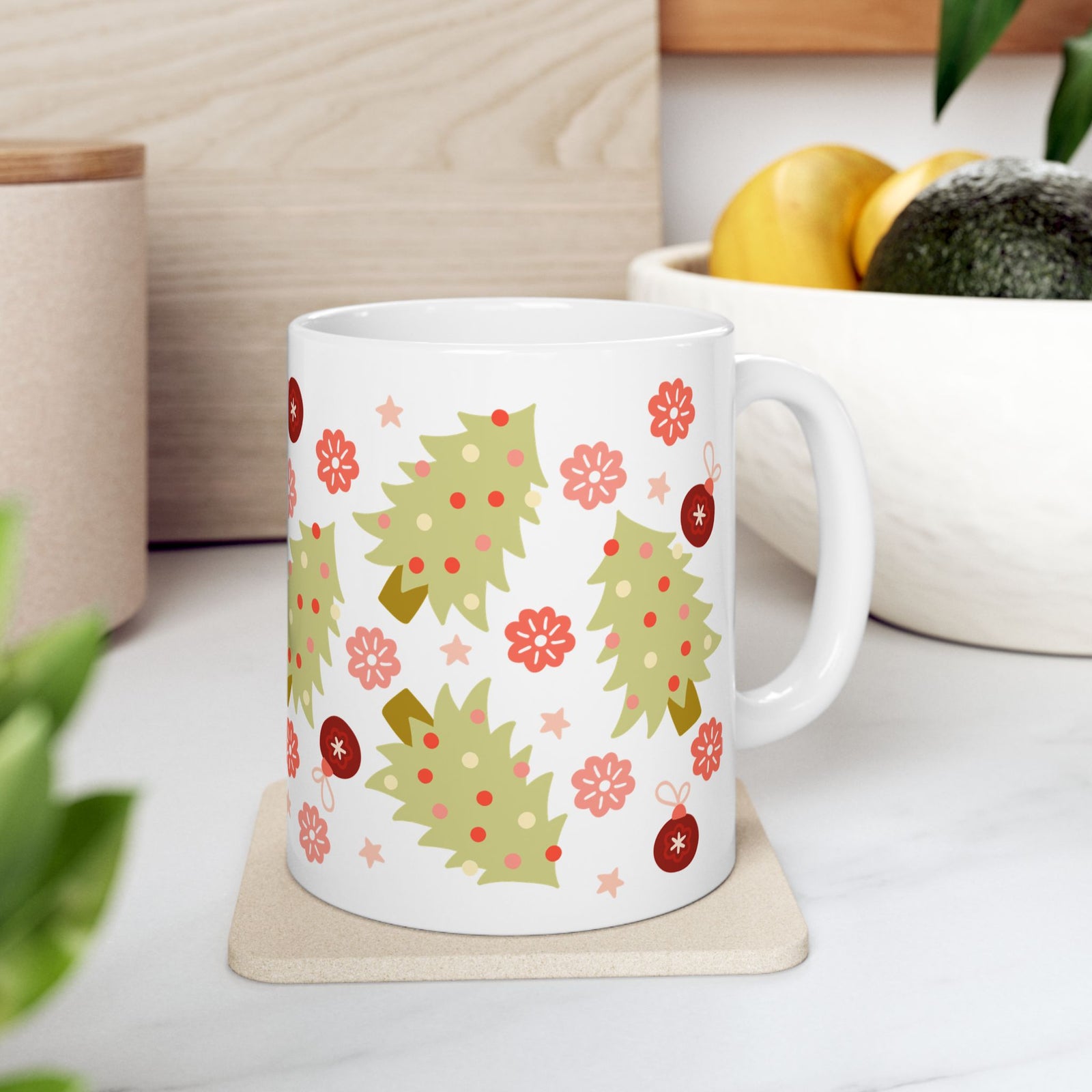 90's Christmas Ceramic Mug Coffee Cup (11oz & 15oz)