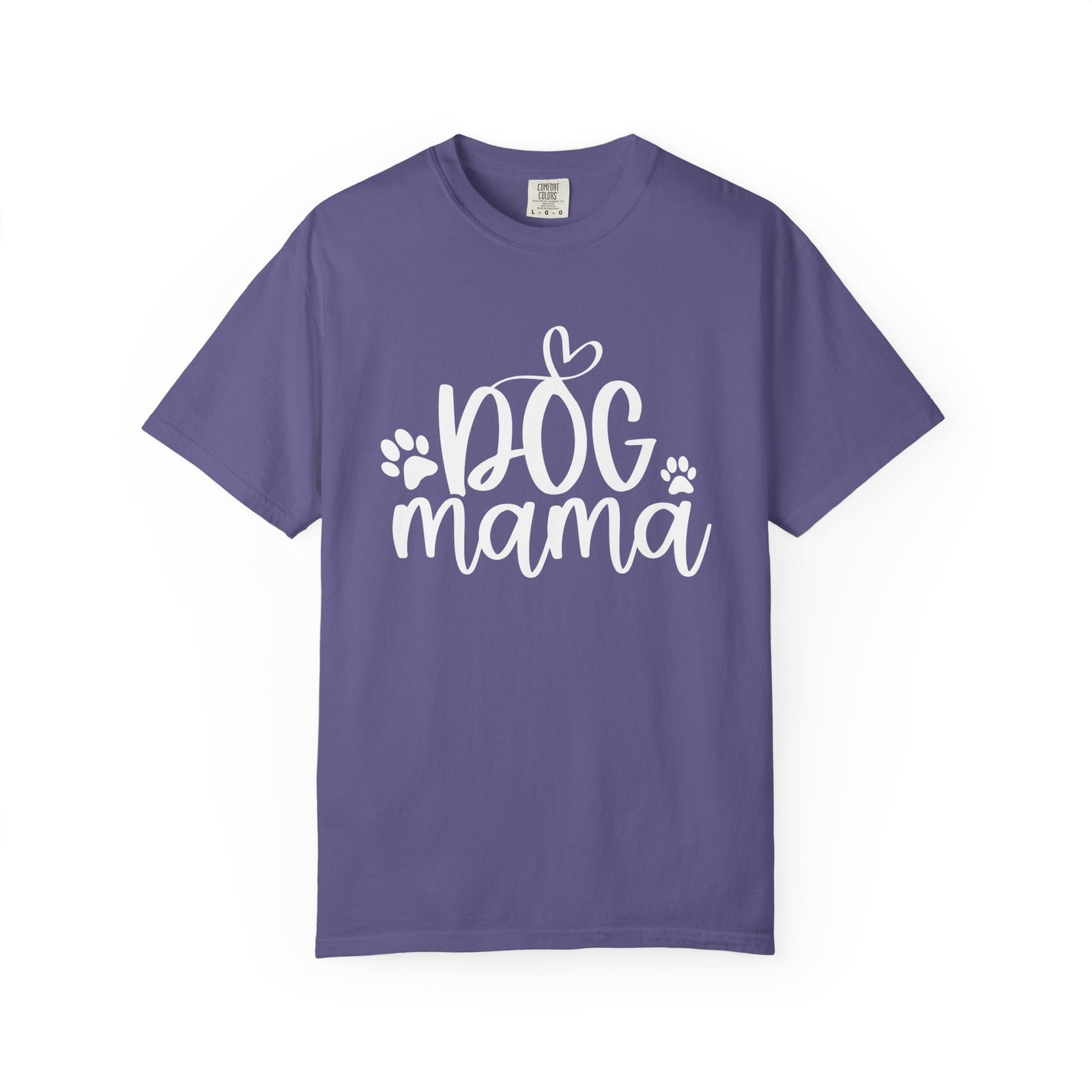 Dog Mama Heart Paws T-Shirt Cute Dog Mom Graphic Tee