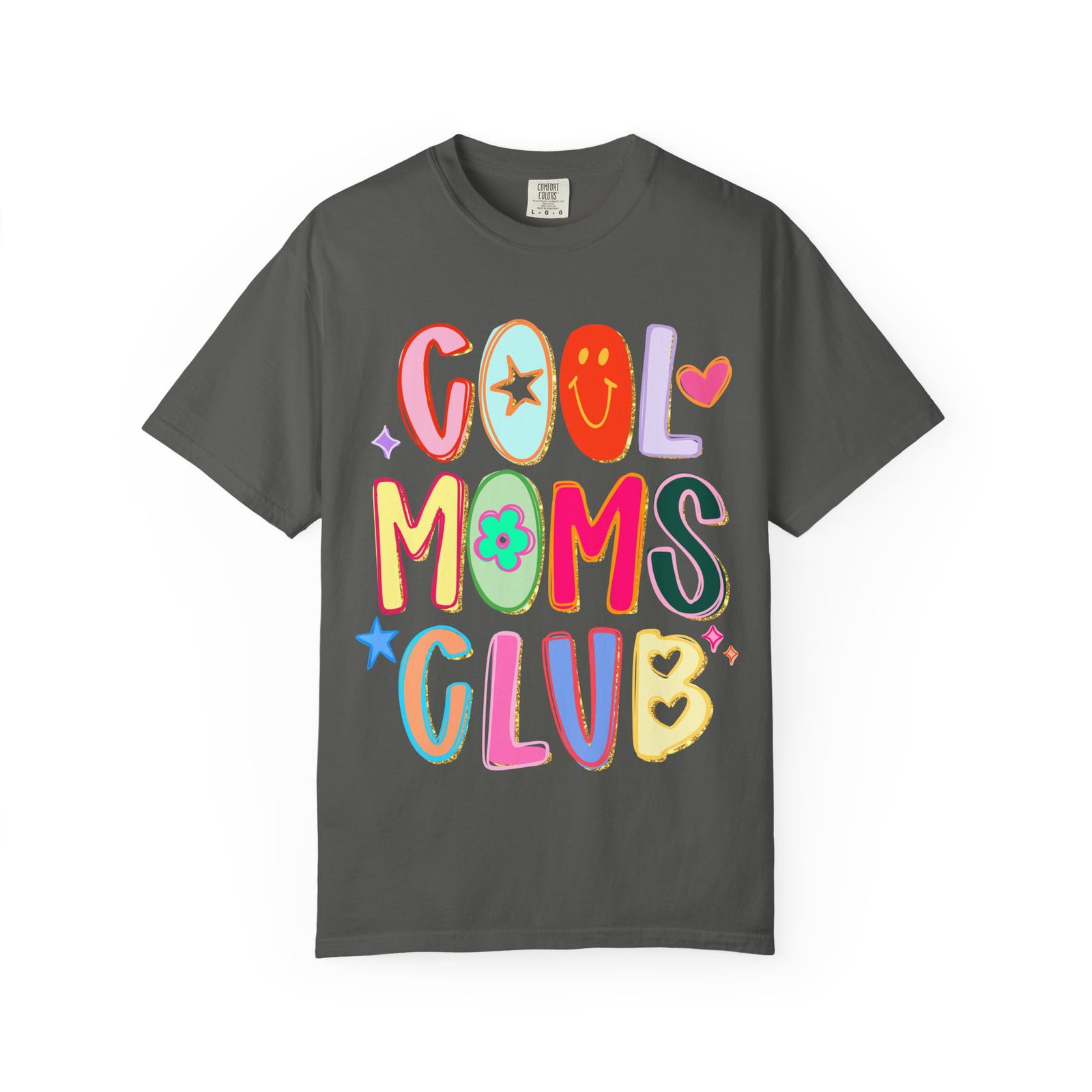 Cool Moms Club T-Shirt Colorful Retro Graphic Tee for Moms