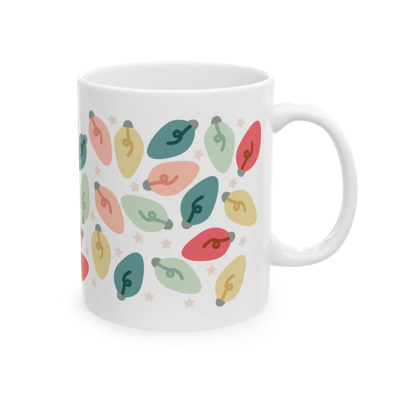 Bright Christmas Lights Ceramic Mug Coffee Cup (11oz & 15oz)