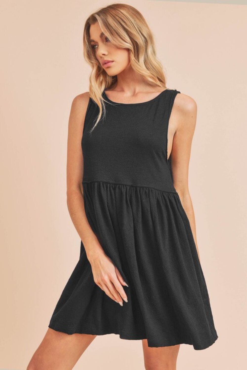 Aemi + Co Round Neck Mini Tank Dress - Sydney So Sweet