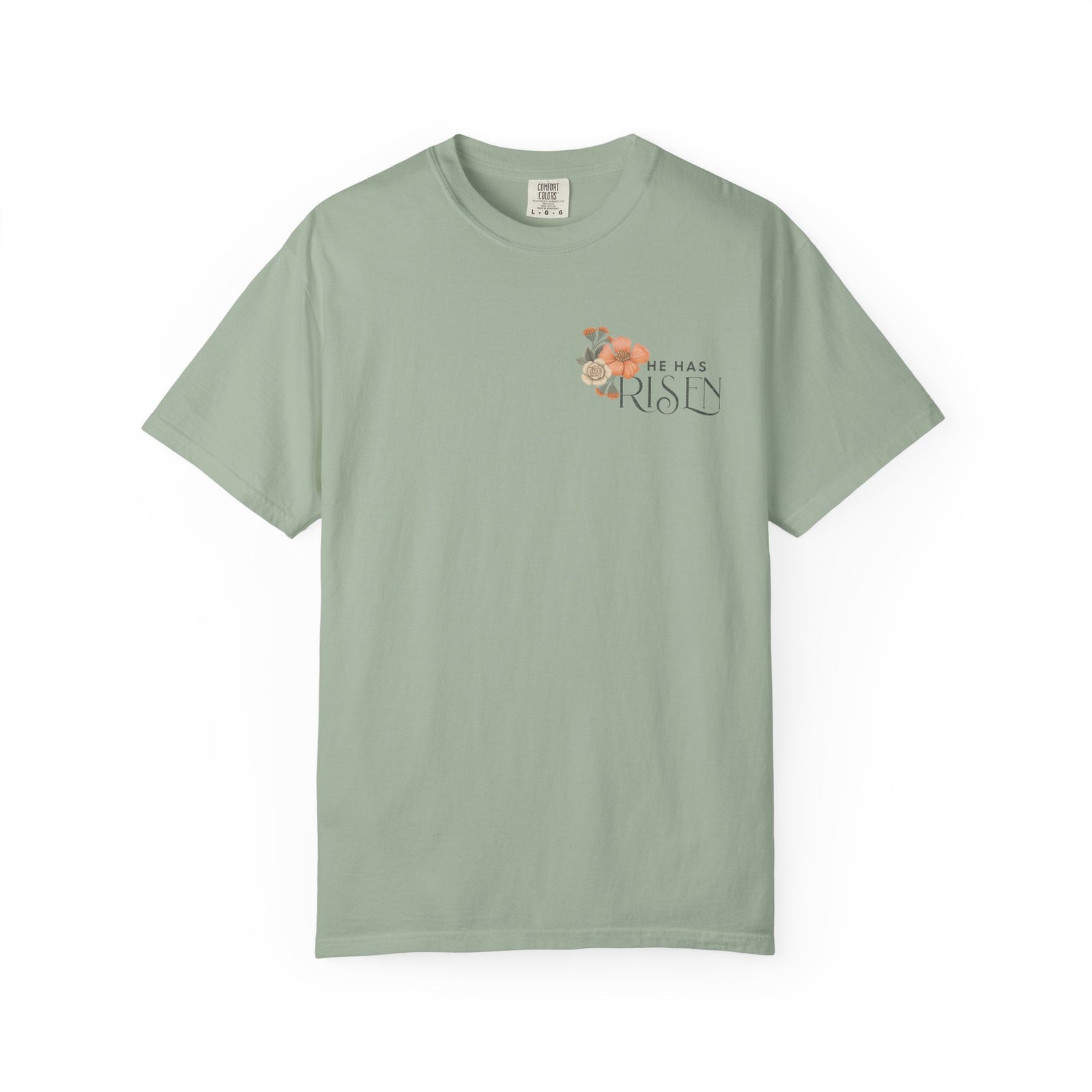He Is Not Here T-Shirt Christian Faith Graphic Unisex Distressed Floral Easter Tee