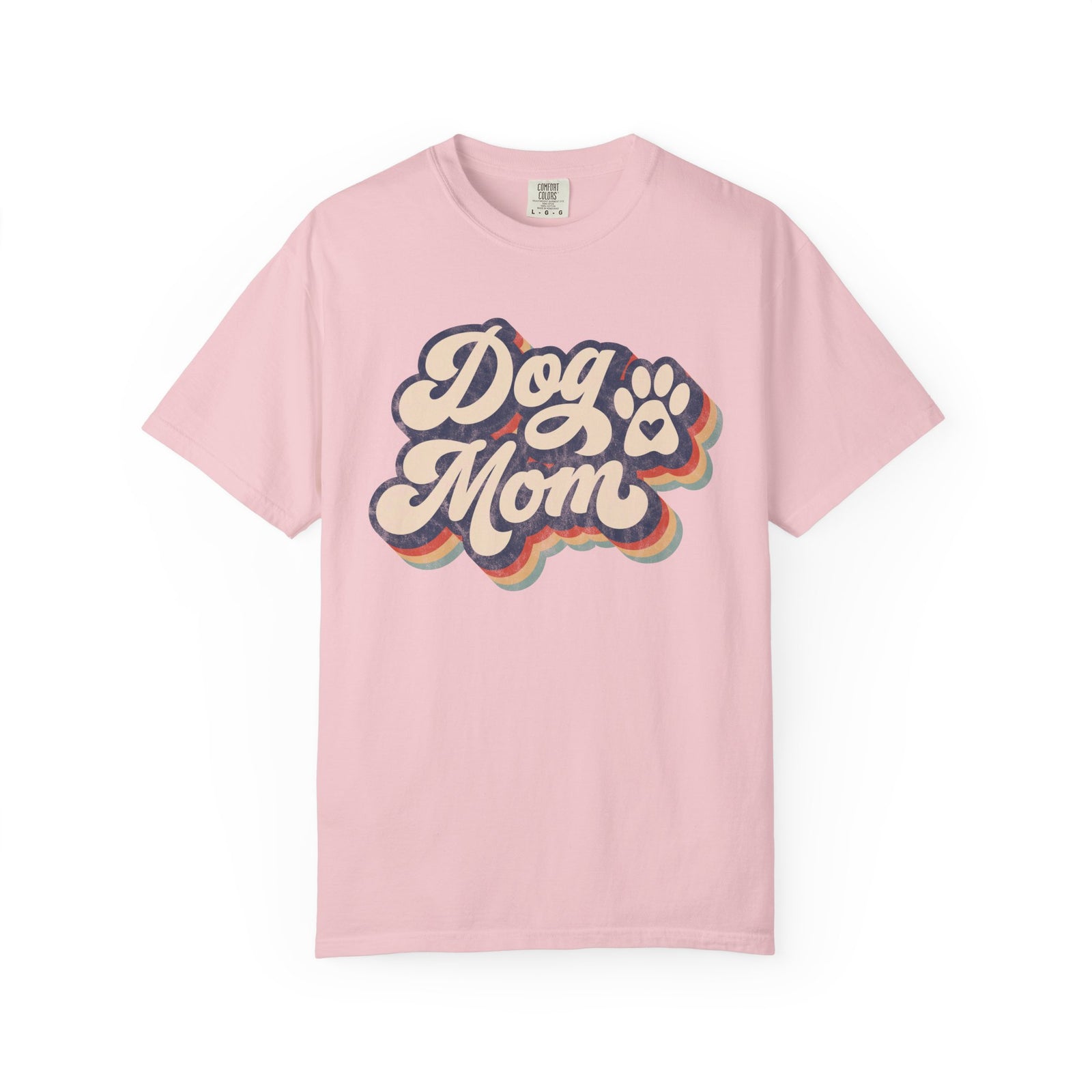 Retro Distressed Dog Mom T-Shirt Cute Dog Lover Tee