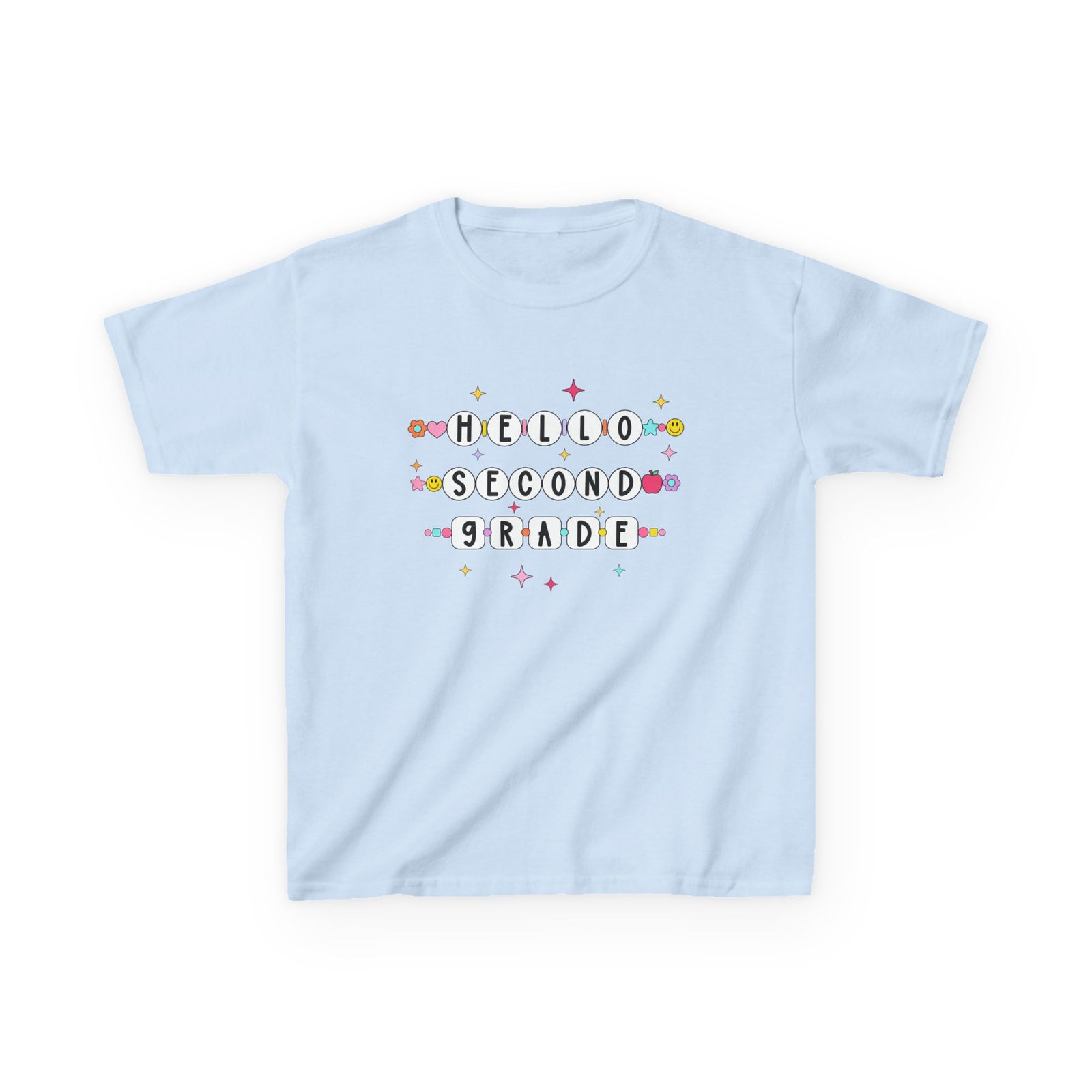 Friendship Bracelets Hello Second Grade Kids Tee Cute 2nd Grade Back to School T-Shirt