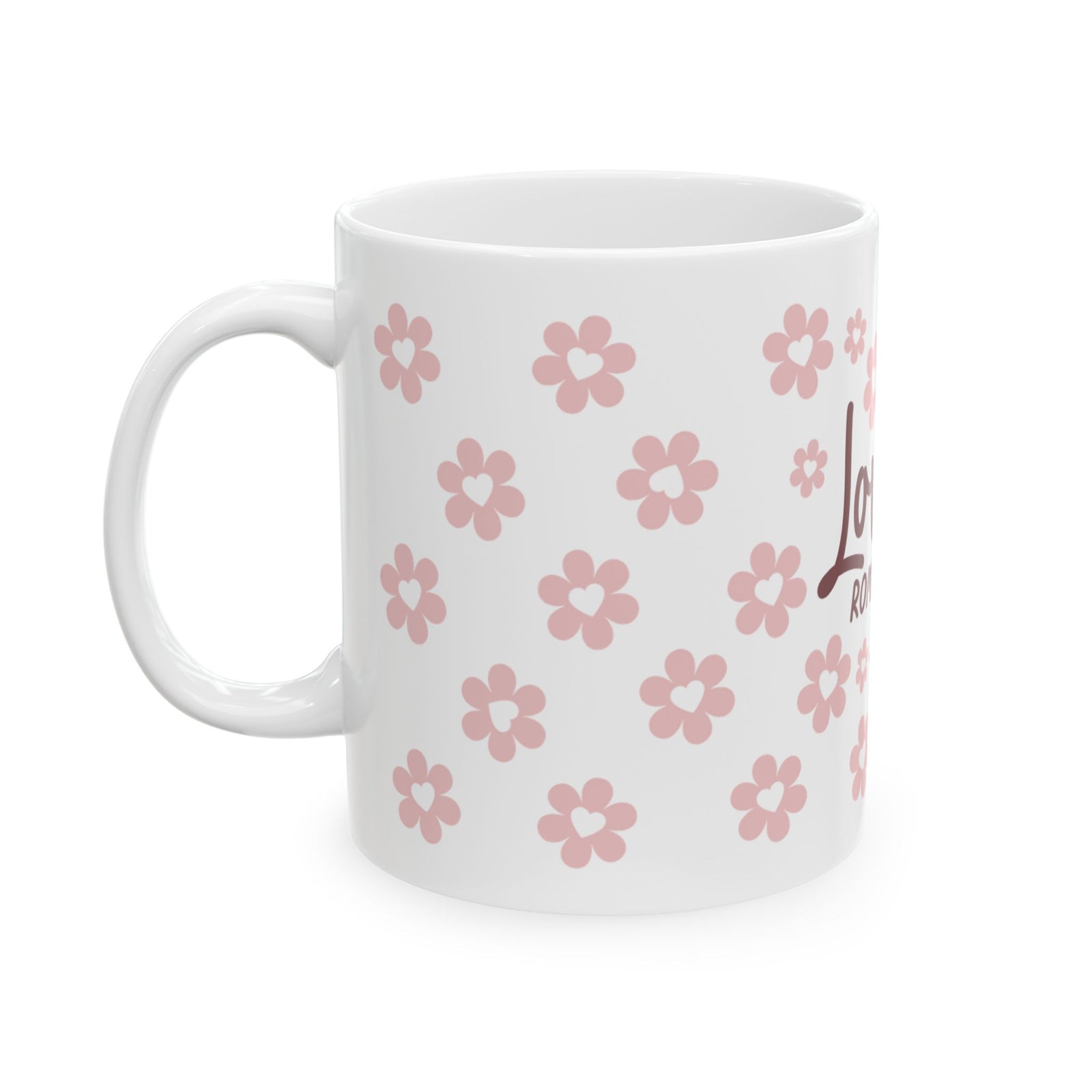 Loved Romans 5:8 Ceramic Mug — Floral Christian Inspirational Coffee Cup - Sydney So Sweet