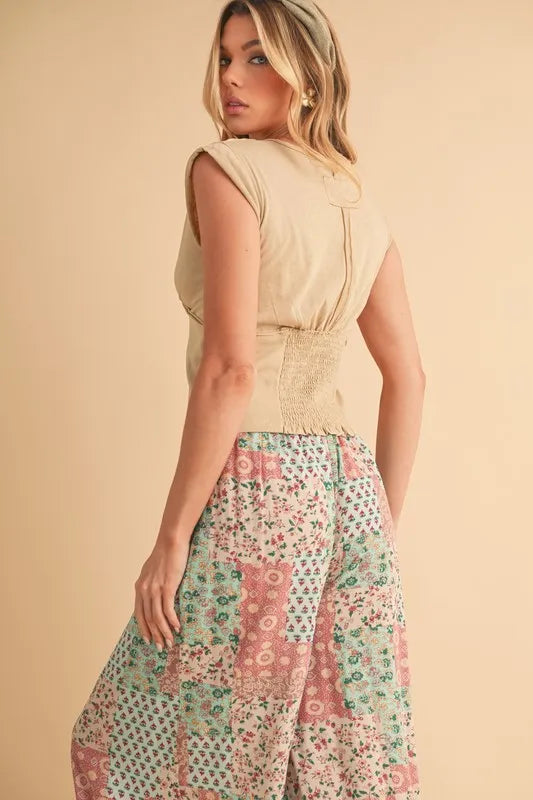 Aemi+Co Printed Wide Leg Pants - Sydney So Sweet