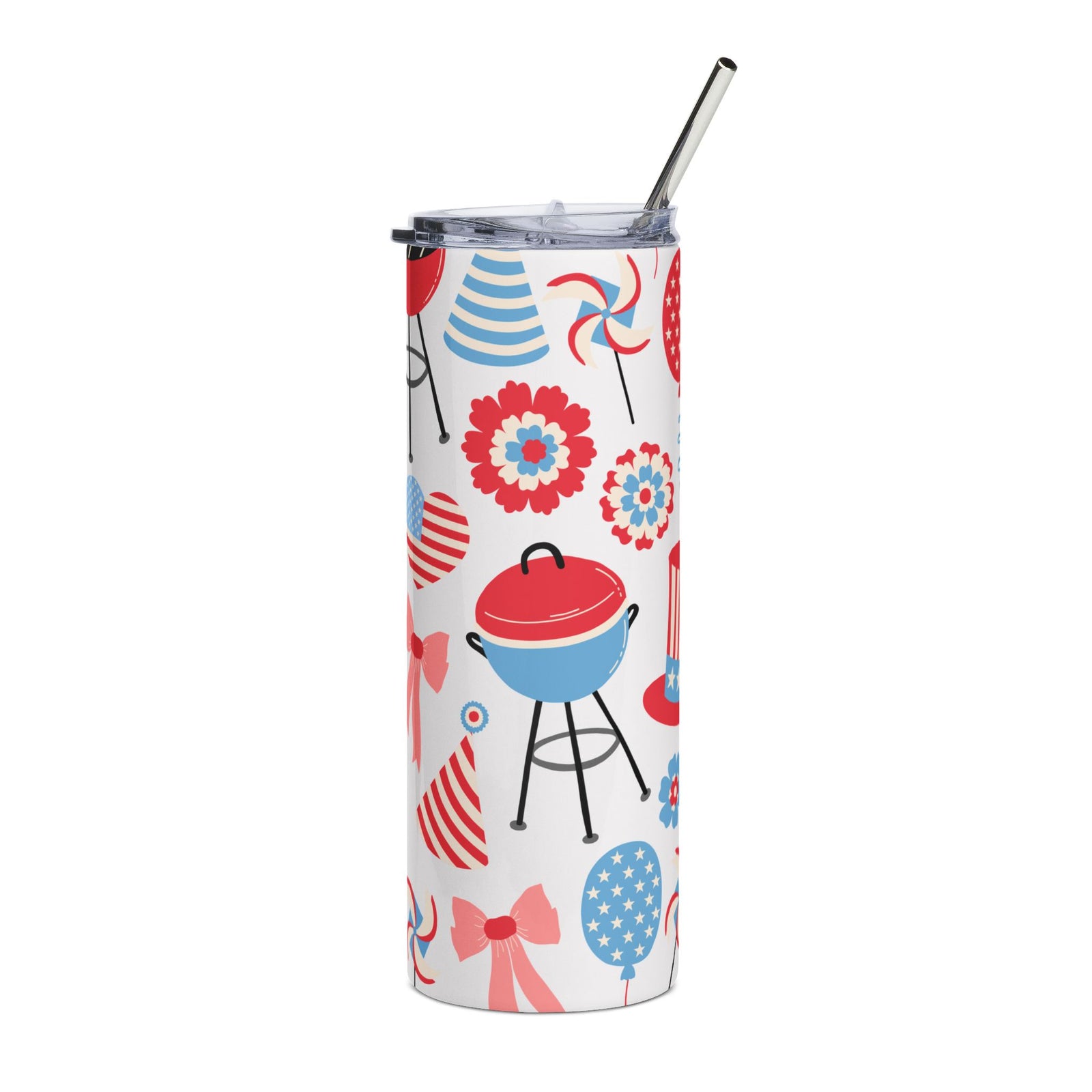 Coquette American Patriotic 20oz Stainless Steel Tumbler Insulated Travel Cup