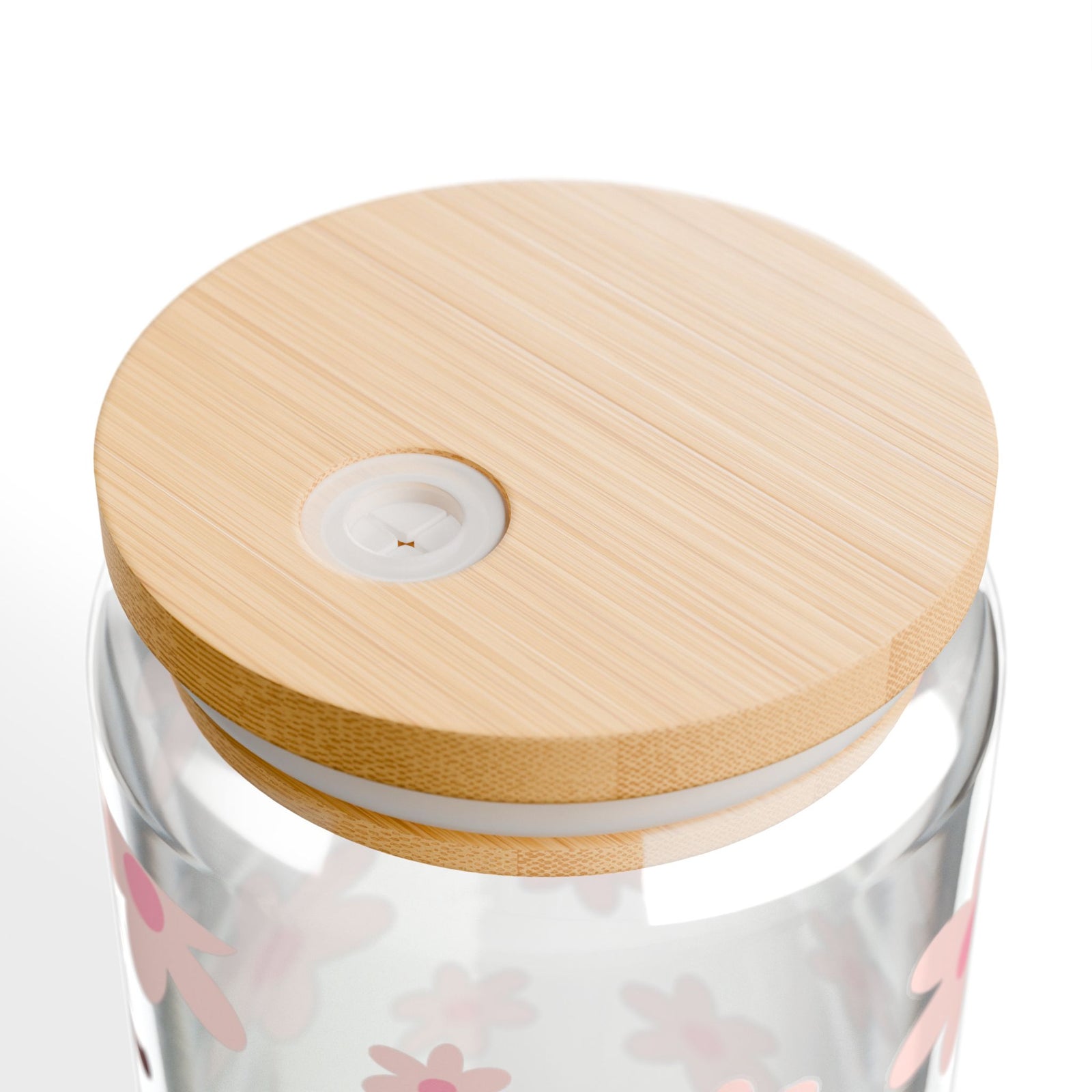 Faith Ephesians 2:8 Floral Christian Tumbler Sipper Glass 16oz — Reusable Drink Jar with Lid & Straw - Sydney So Sweet