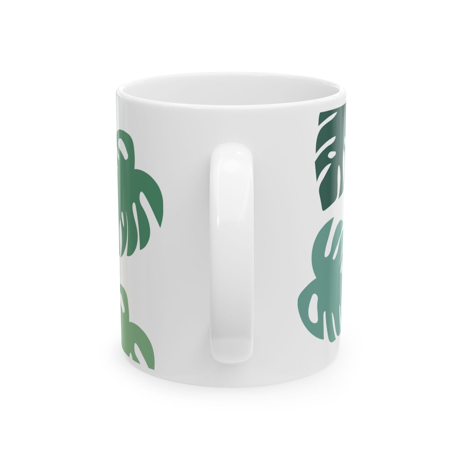 Monstera Leaf Cute Ceramic Mug Coffee Cup (11oz & 15oz)