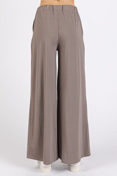 Mittoshop Yoga Air Stretch Elastic Waist Wide Leg Pants - Sydney So Sweet