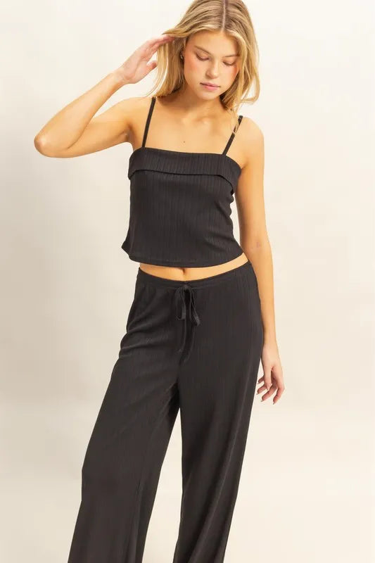 HYFVE Rib Knit Cami Top and Pants Set - Sydney So Sweet