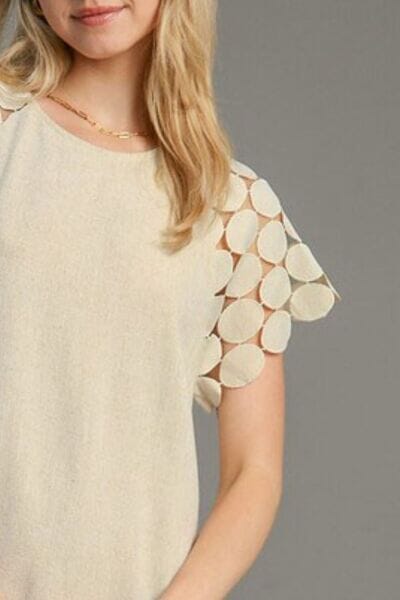 Umgee Full Size Round Neck Mini Dress Plus Size - Sydney So Sweet