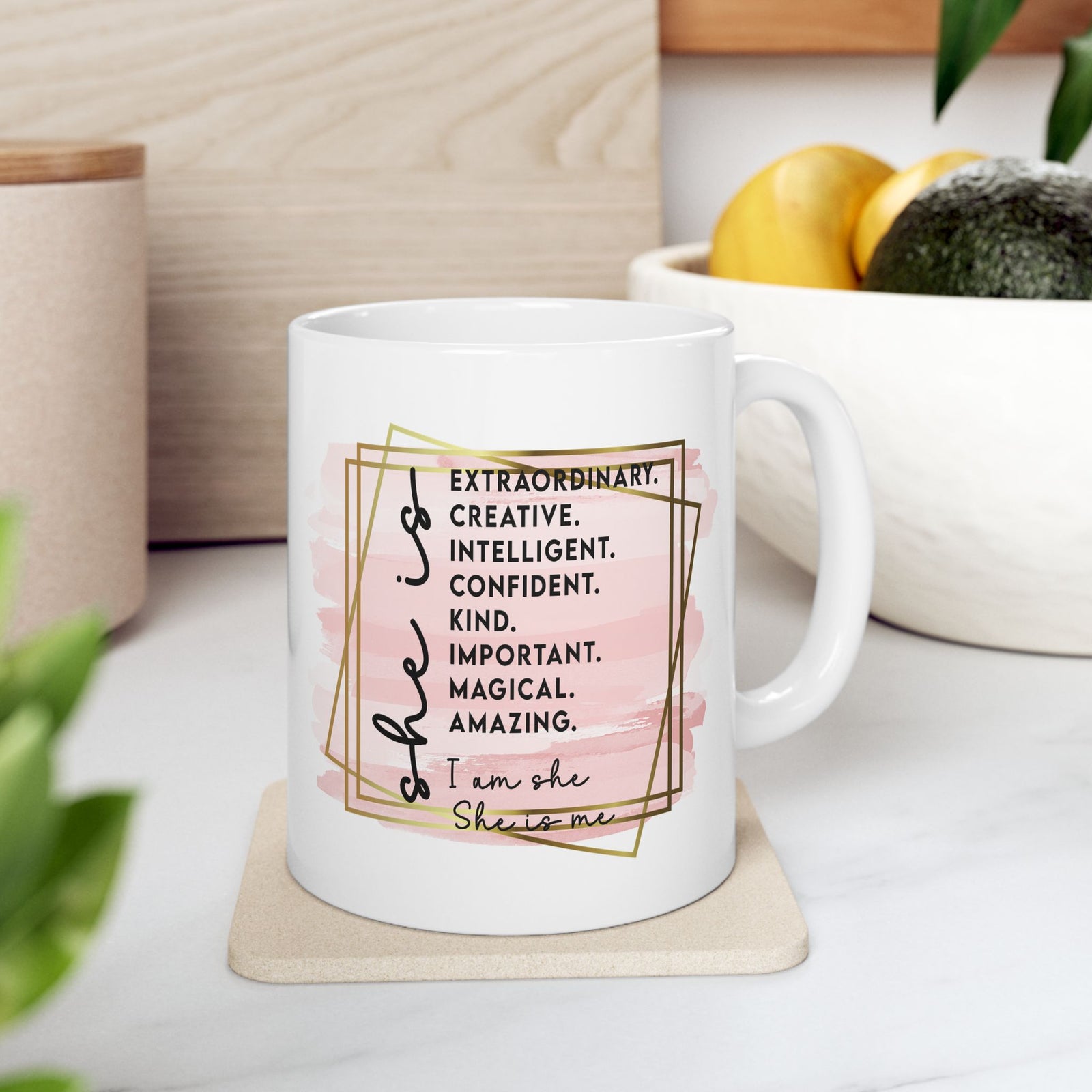 She is Me Inspirational Mug Coffee Cup (11oz & 15oz) - Sydney So Sweet