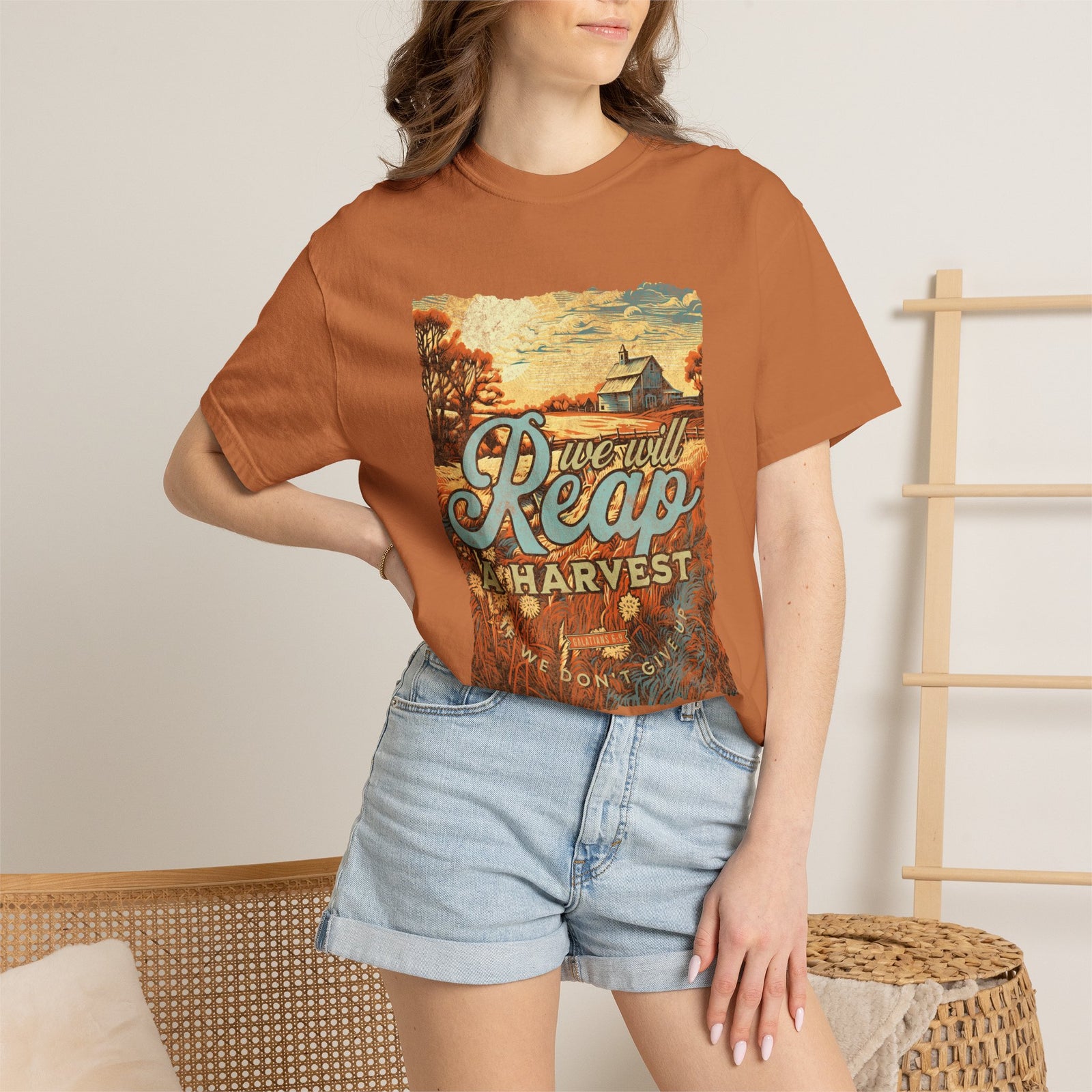 We Will Reap a Harvest T-Shirt Vintage Fall Christian Tee