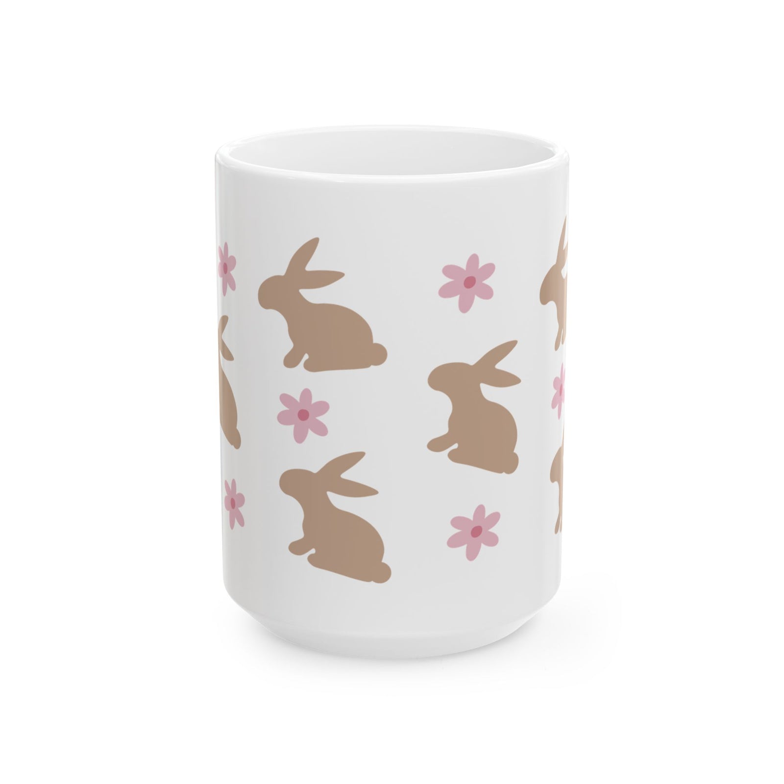 Daisy Bunny Cute Ceramic Mug Coffee Cup (11oz & 15oz)
