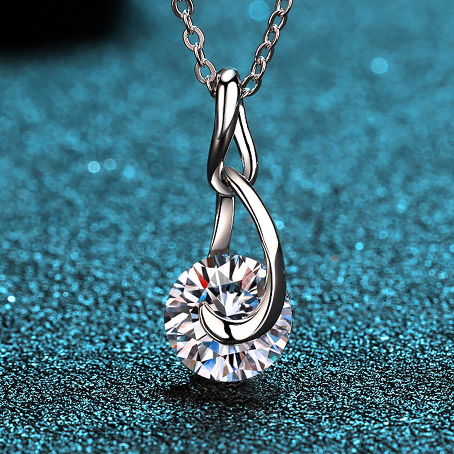 2 Carat Moissanite 925 Sterling Silver Necklace - Sydney So Sweet