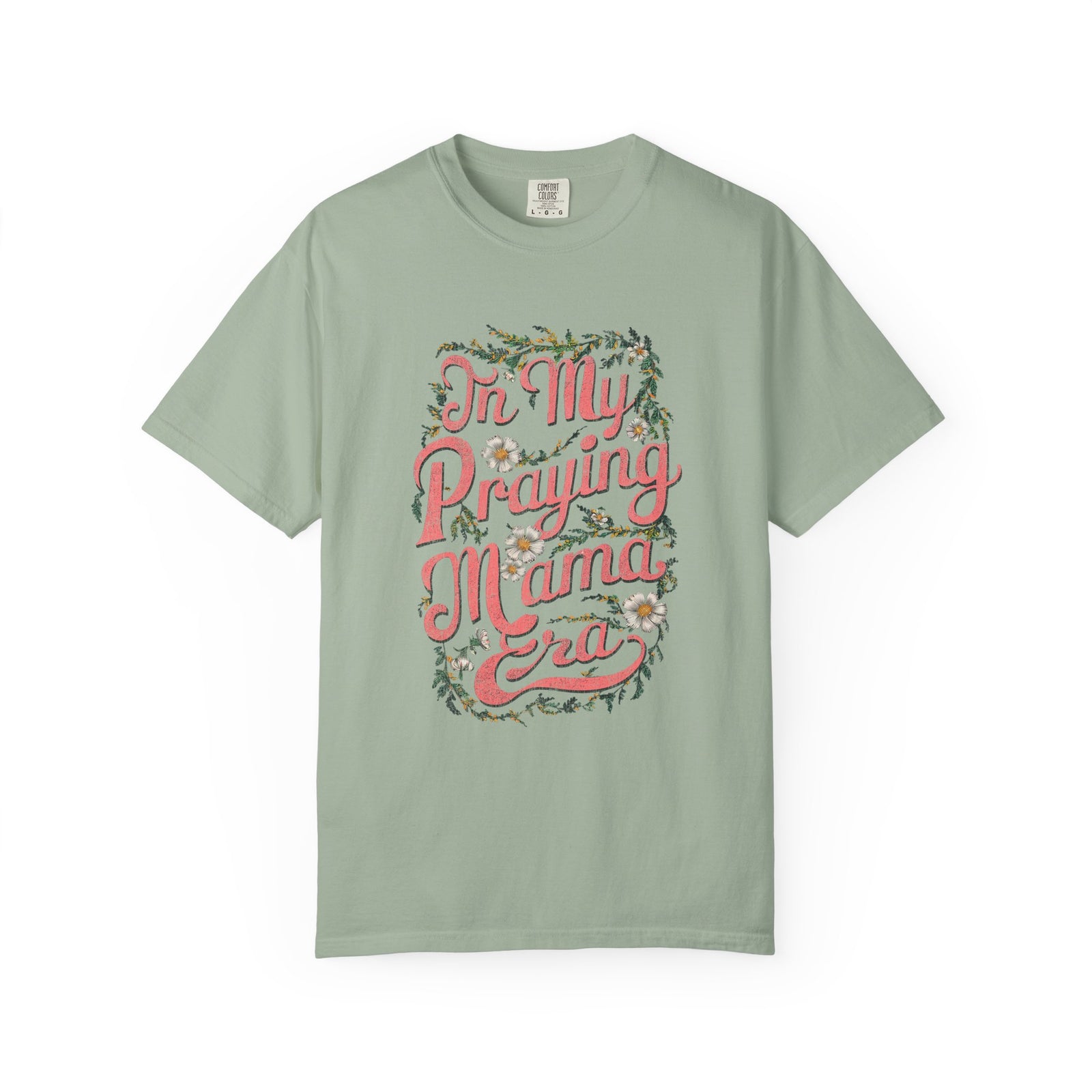 In My Praying Mama Era Praying Mom T-Shirt Floral Graphic Tee