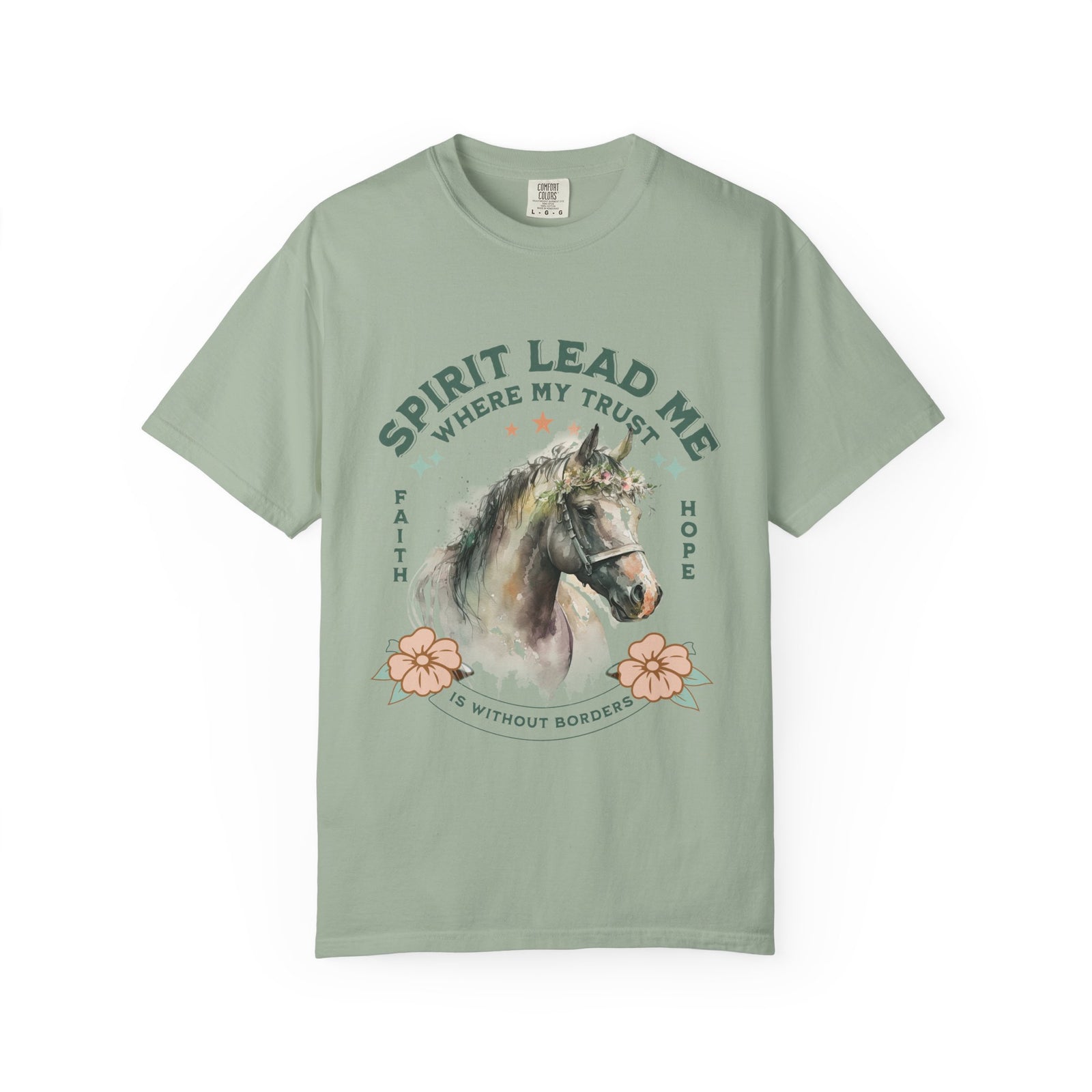 Spirit Lead Me Horse T-Shirt Faith & Hope Christian Graphic Tee