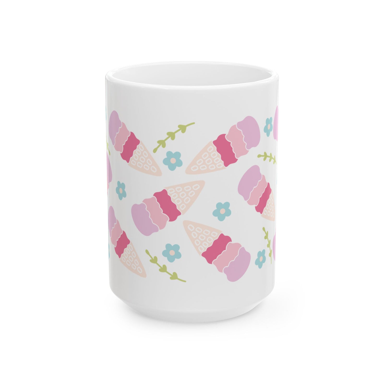 Ice Cream Cones Cute Ceramic Mug Coffee Cup (11oz & 15oz)