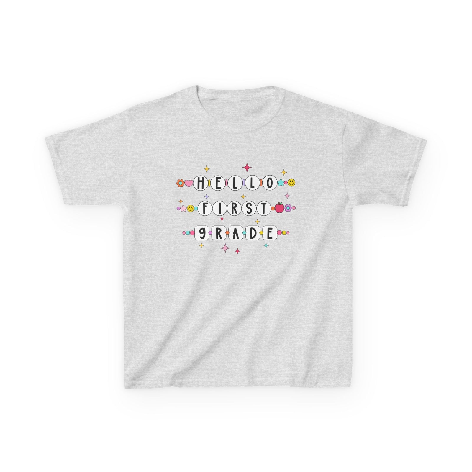 Friendship Bracelets Hello First Grade Kids Tee Cute 1st Grade Back to School T-Shirt