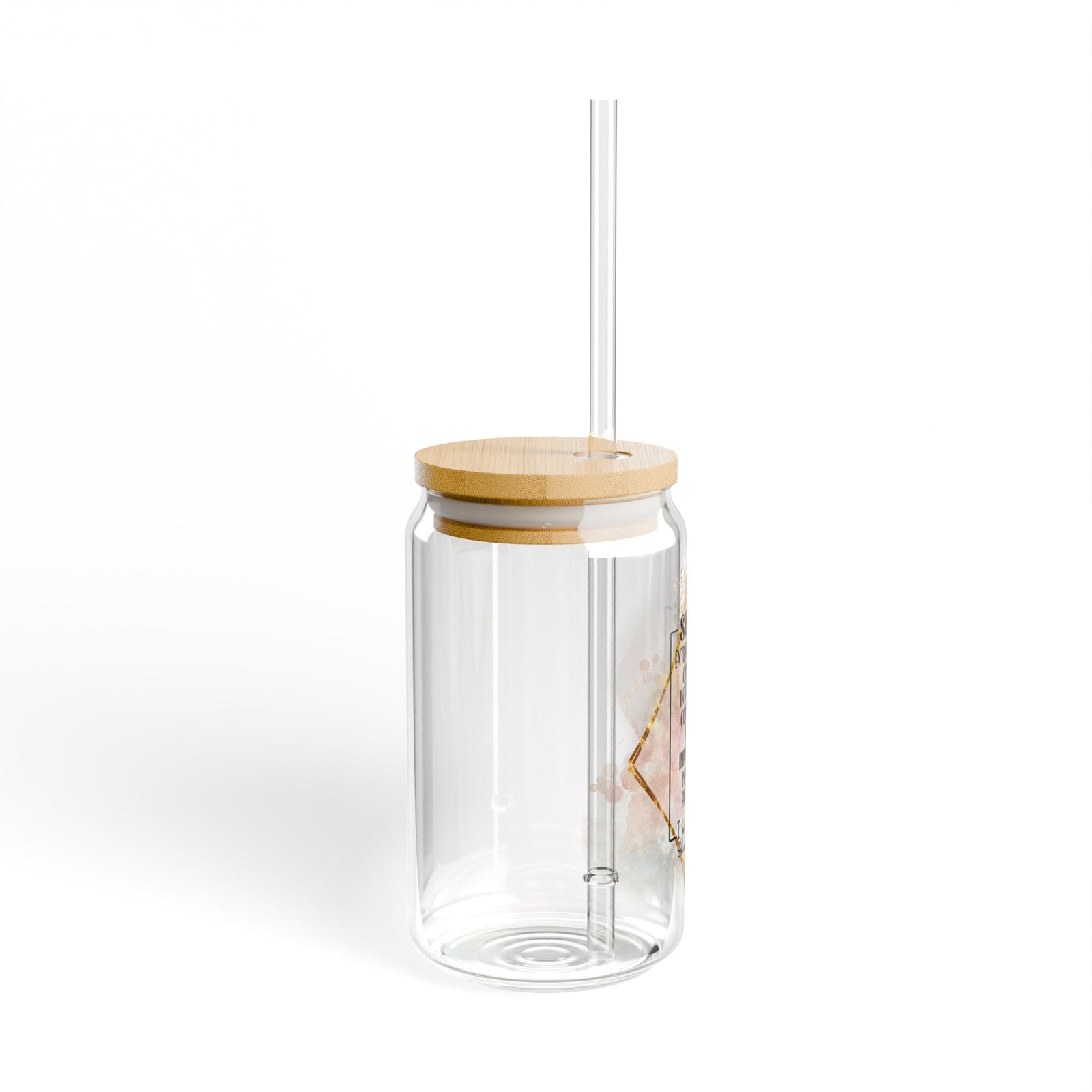 She is Me II Inspirational Tumbler Sipper Glass 16oz — Reusable Drink Jar with Lid & Straw - Sydney So Sweet