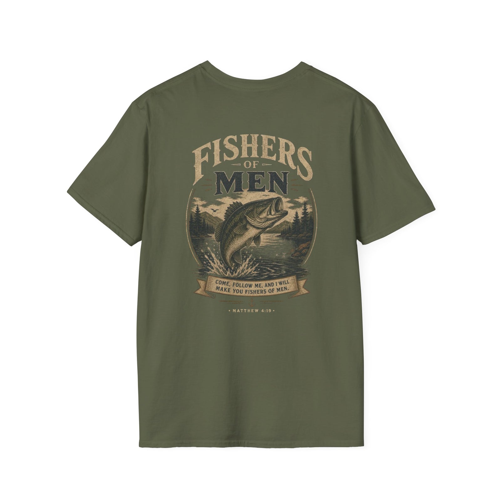 I Will Make You Fishers of Men T-Shirt Christian Men's Outdoor Tee
