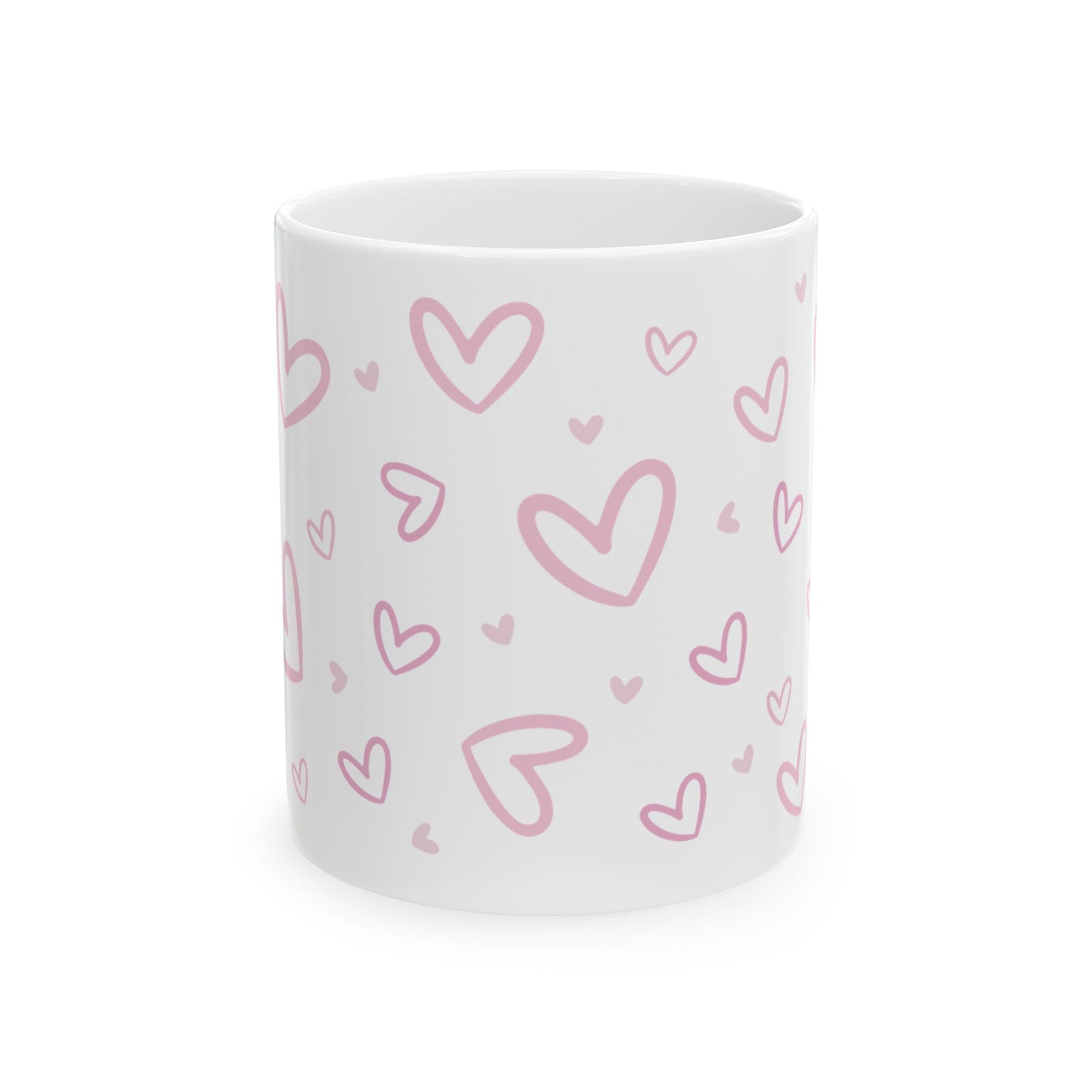 Heart Confetti Mug — Cute Valentine’s Day Coffee Cup (11oz & 15oz) - Sydney So Sweet