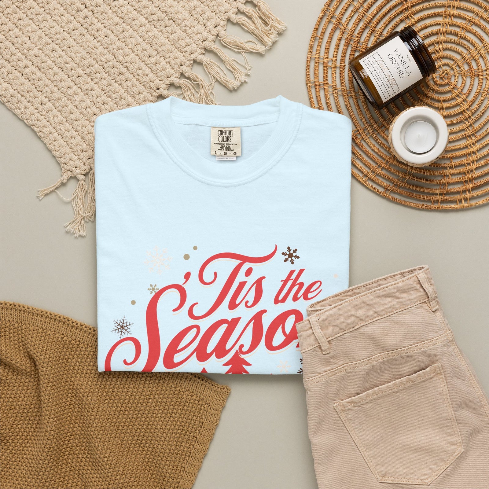 Tis the Season to Celebrate Jesus Christmas T-Shirt Christian Graphic Tee
