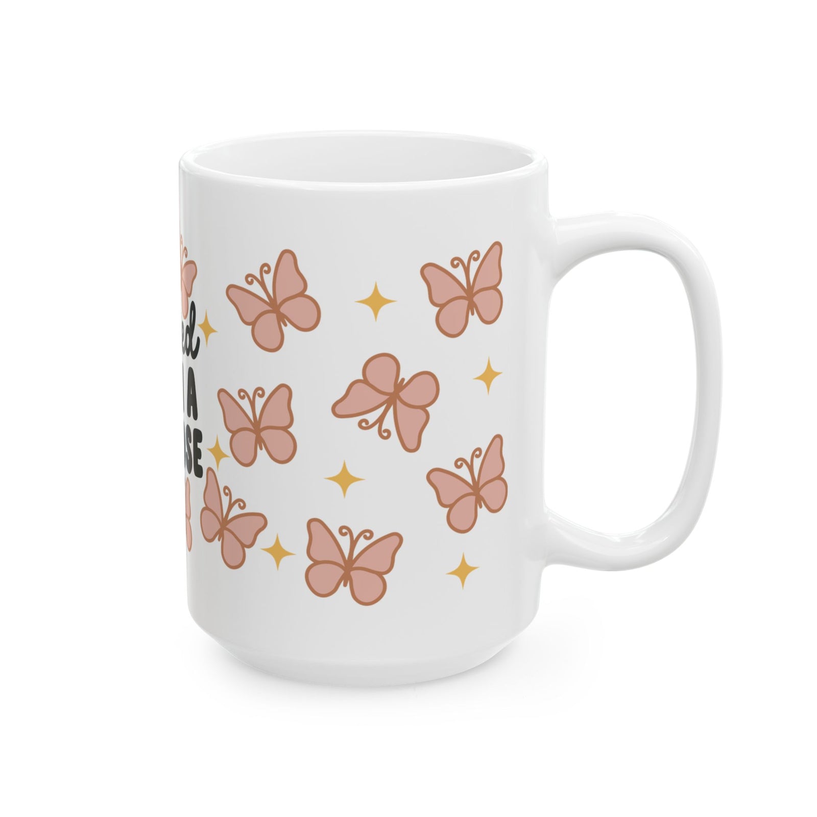 Created With a Purpose Cute Ceramic Mug Coffee Cup (11oz & 15oz)