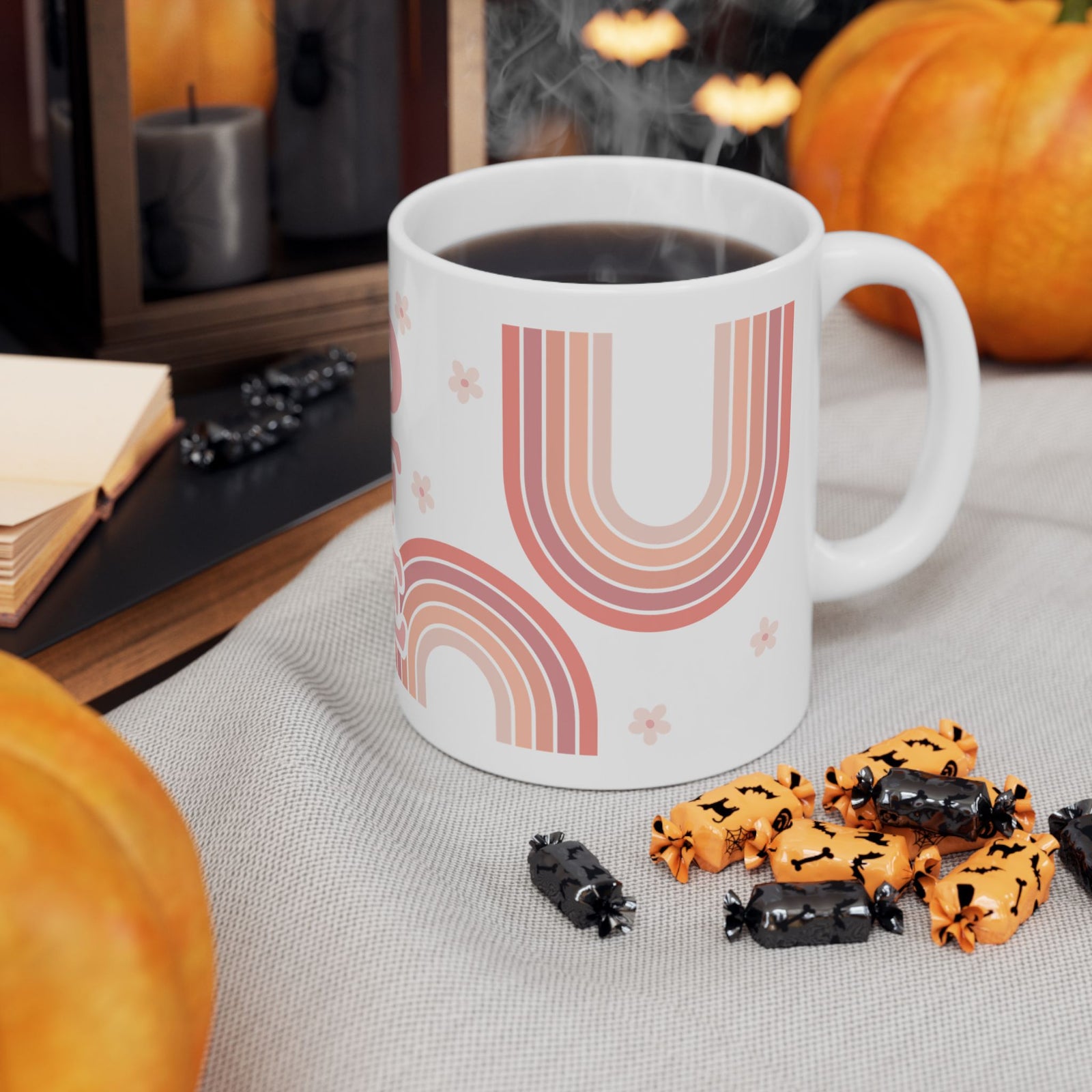 Boho Coffee Cute Ceramic Mug Coffee Cup (11oz & 15oz)