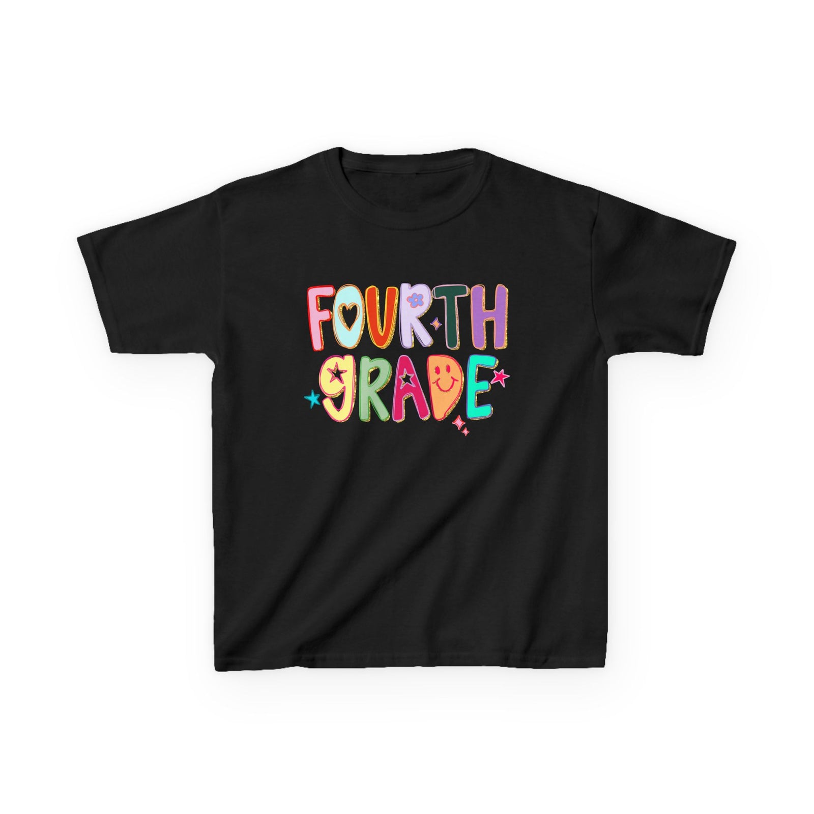 Fourth Grade Kids T-Shirt Cute & Colorful Back to School 4th Grade Tee