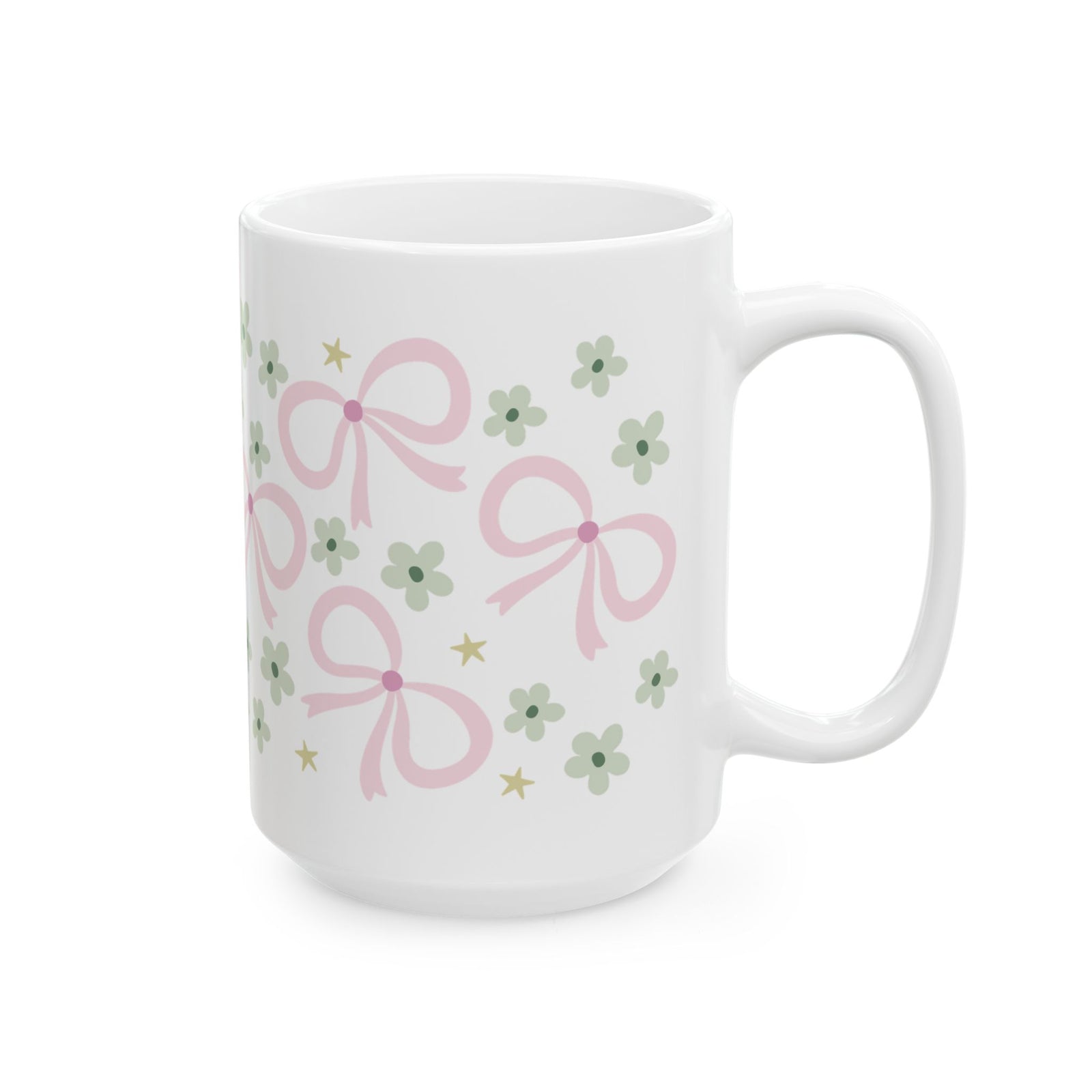 Spring Bows Cute Ceramic Mug Coffee Cup (11oz & 15oz)