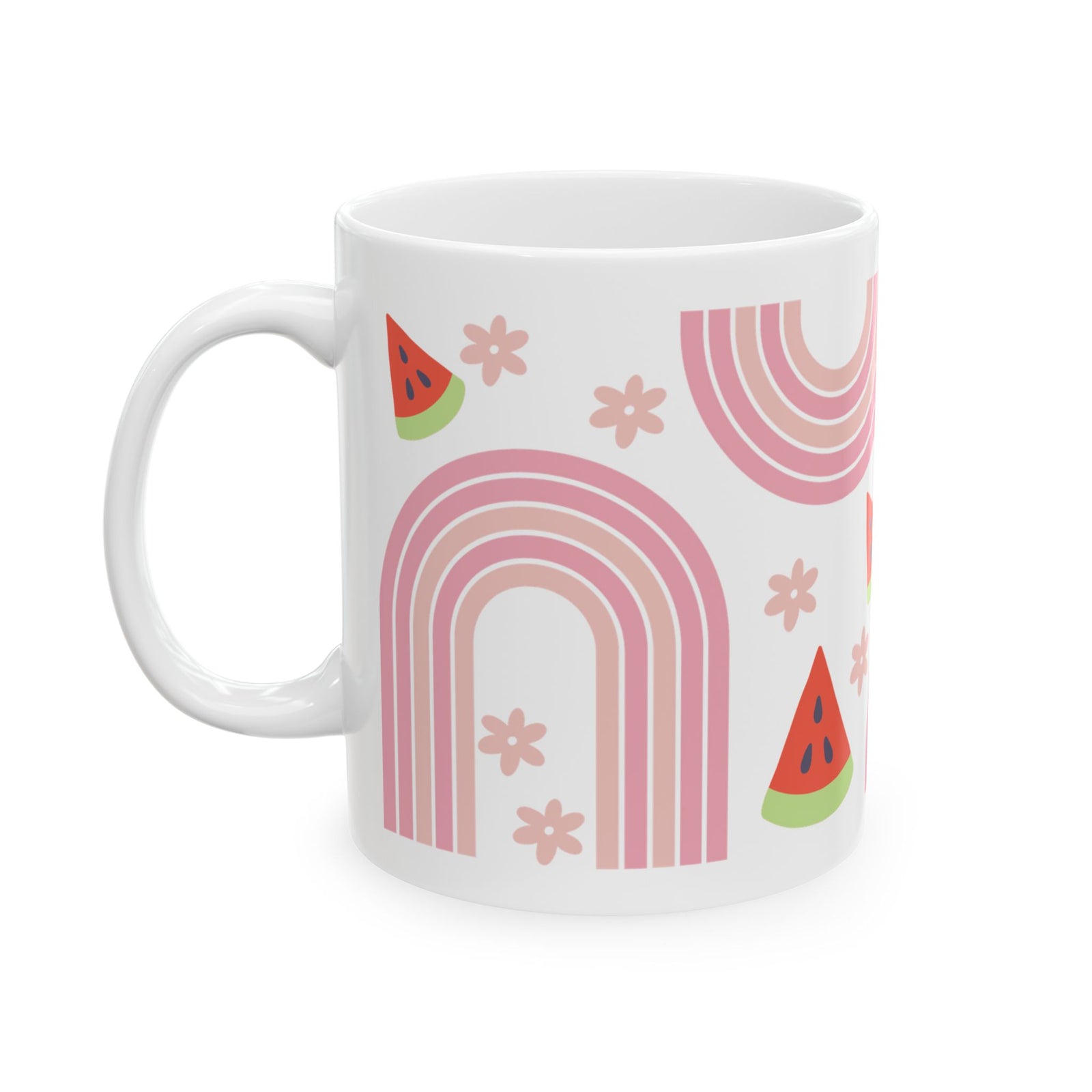 Watermelon Rainbow Cute Ceramic Mug Coffee Cup (11oz & 15oz)