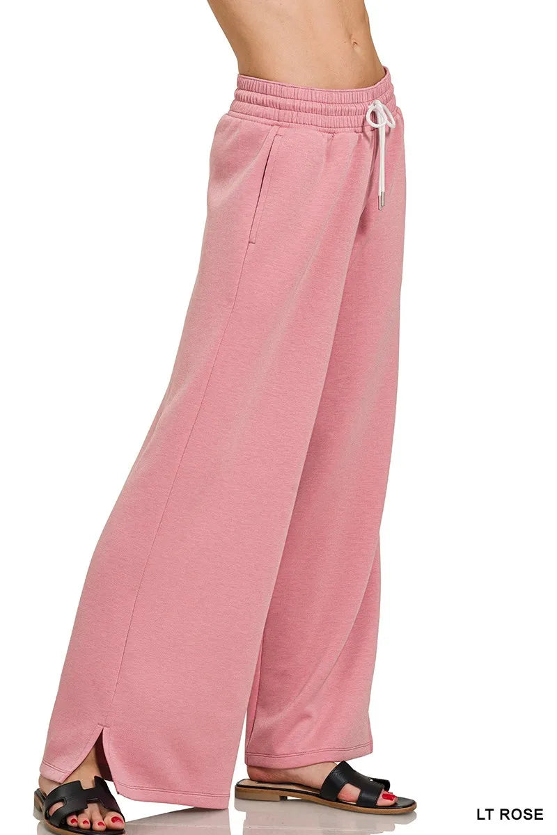 Zenana Scuba Drawstring Pants - Sydney So Sweet
