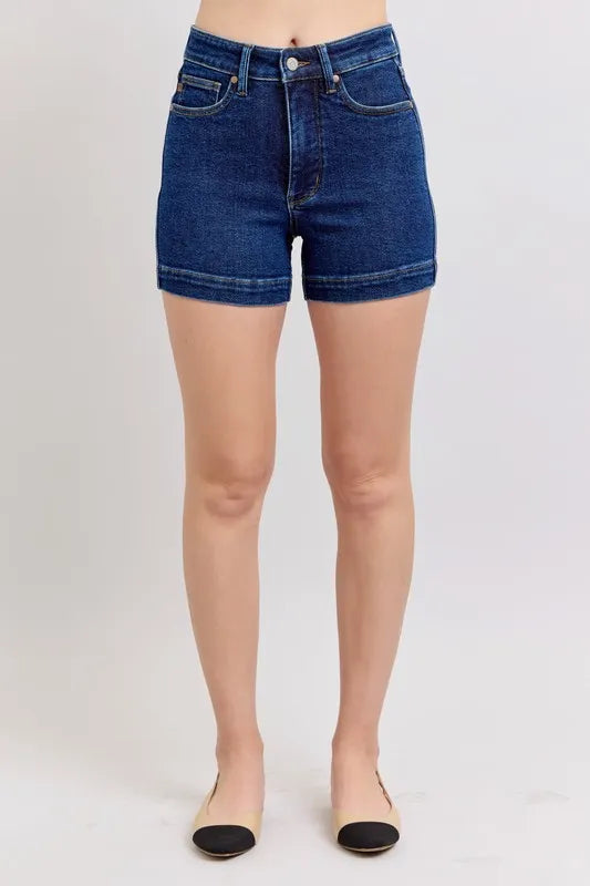 Judy Blue High Waist Tummy Control Denim Shorts - Sydney So Sweet