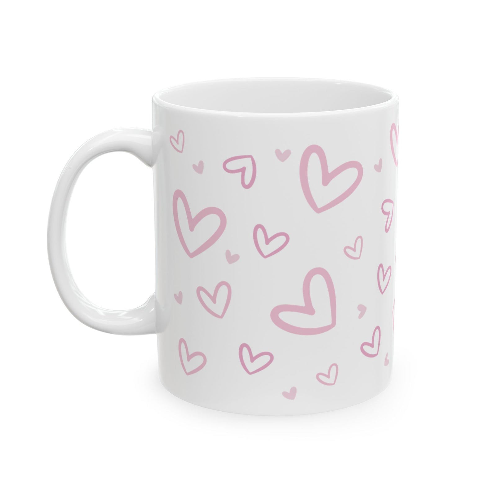Heart Confetti Mug — Cute Valentine’s Day Coffee Cup (11oz & 15oz) - Sydney So Sweet