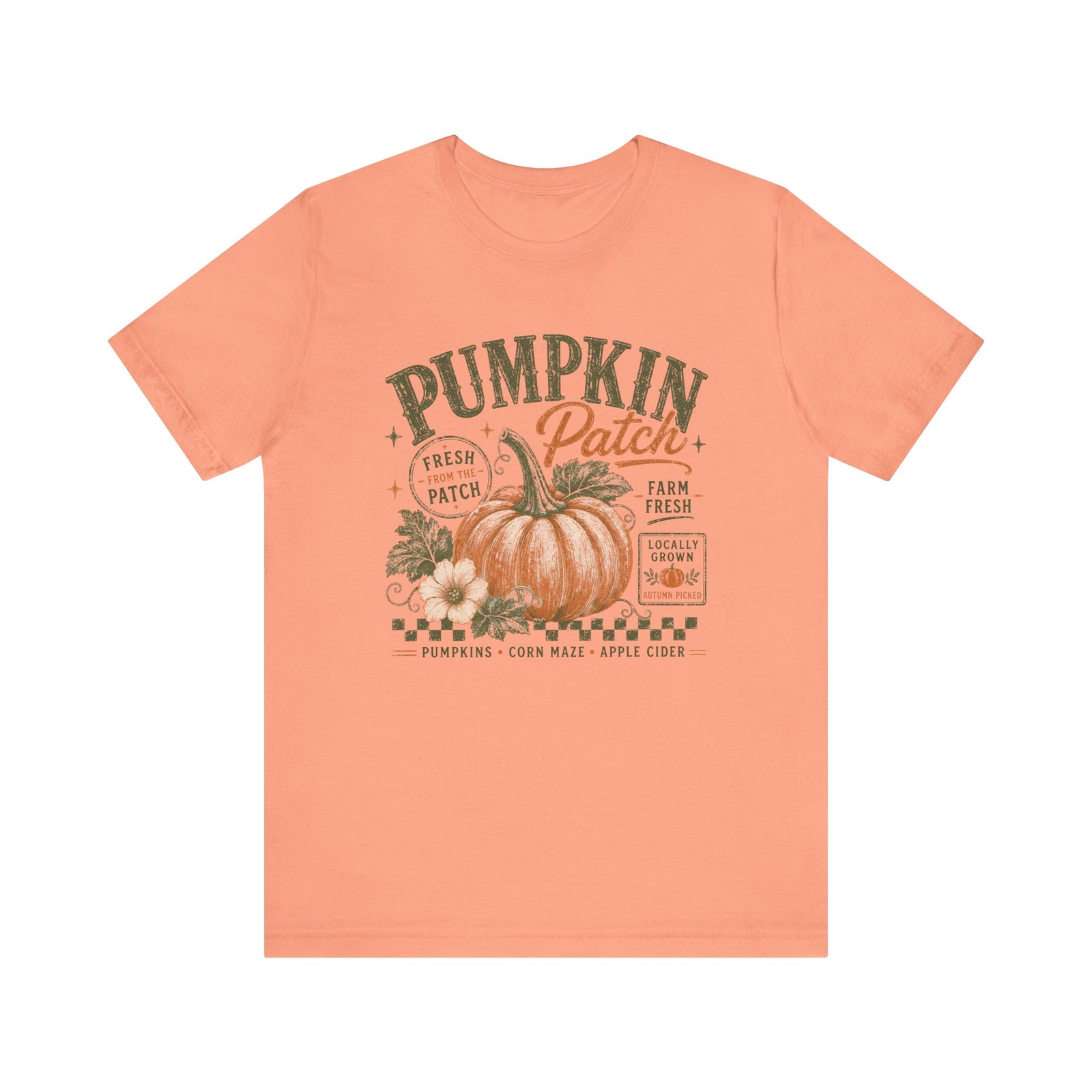 Pumpkin Patch Tee Vintage Fall Harvest Women's Graphic T-Shirt