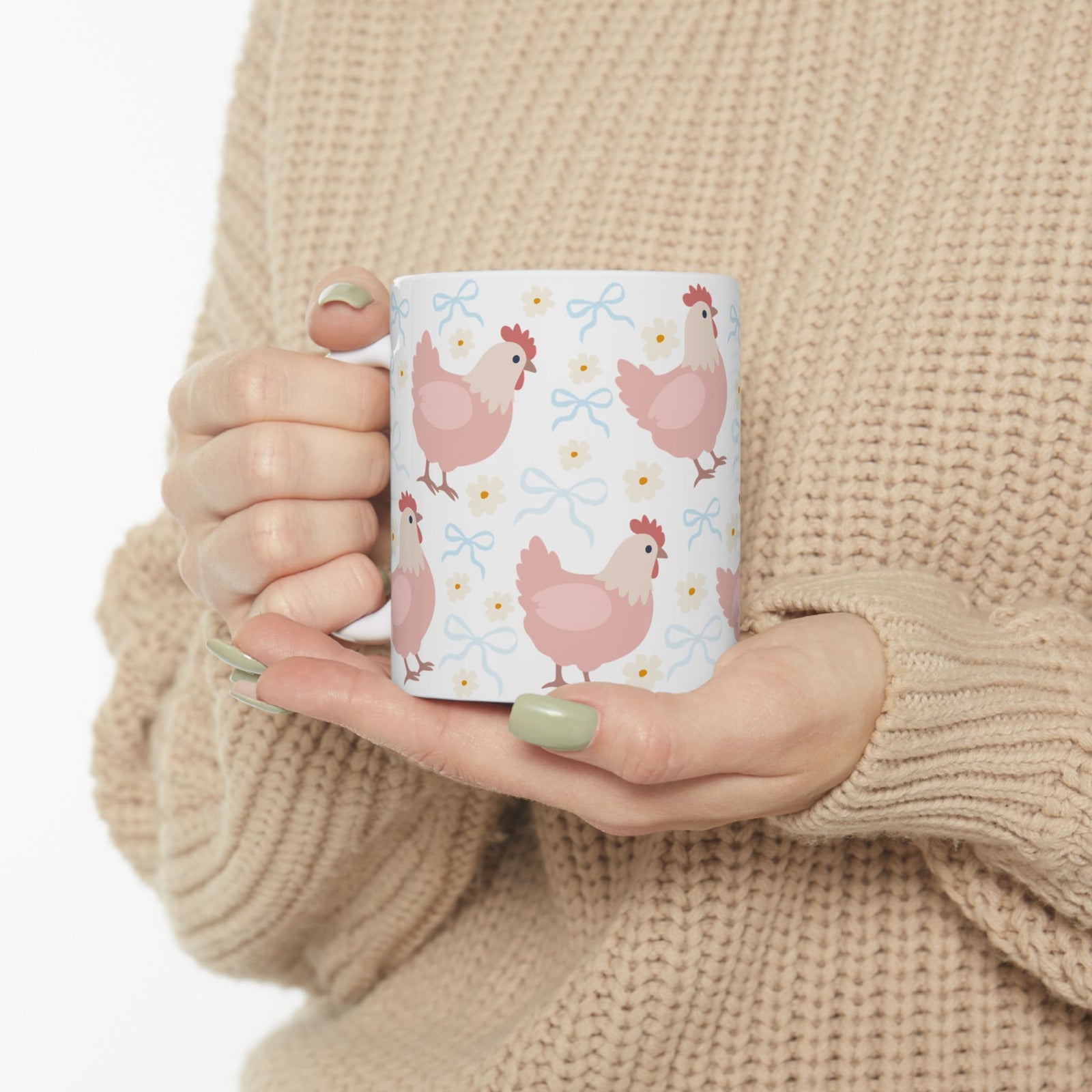 Coquette Chicken Cute Mug Coffee Cup (11oz & 15oz) - Sydney So Sweet