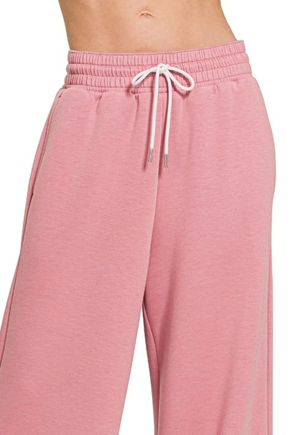 Zenana Scuba Drawstring Pants - Sydney So Sweet