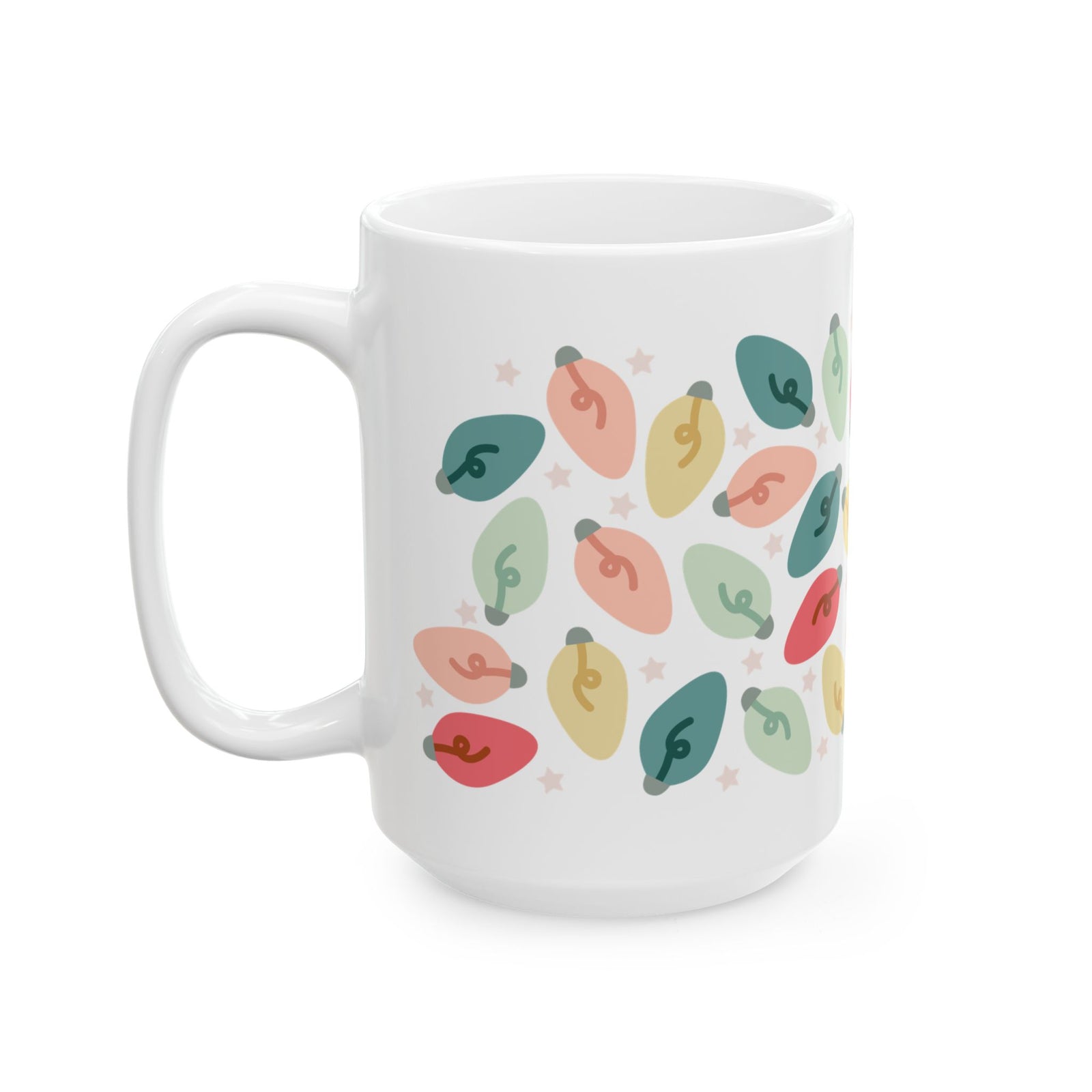 Bright Christmas Lights Ceramic Mug Coffee Cup (11oz & 15oz)