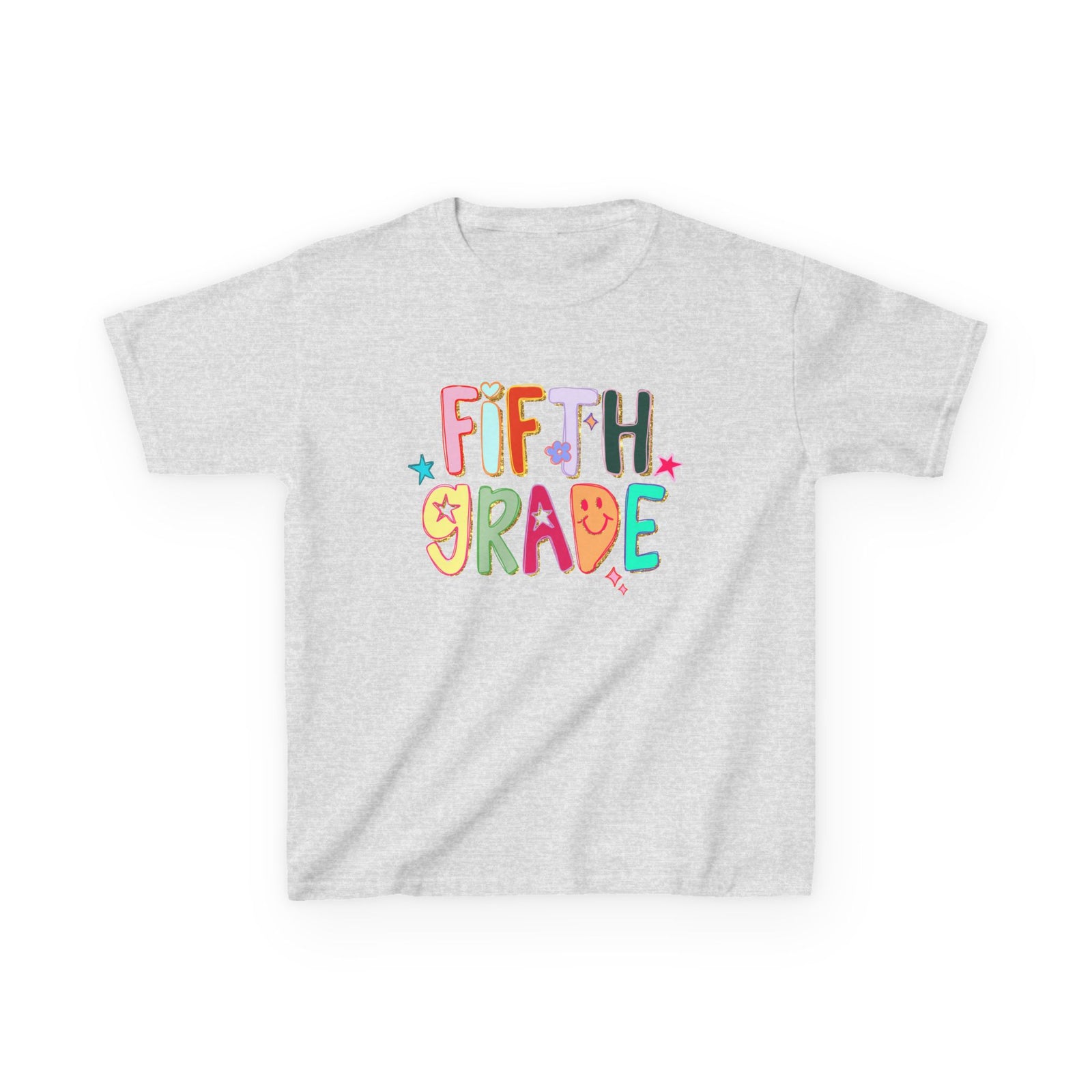 Fifth Grade Kids T-Shirt Cute & Colorful Back to School 5th Grade Tee