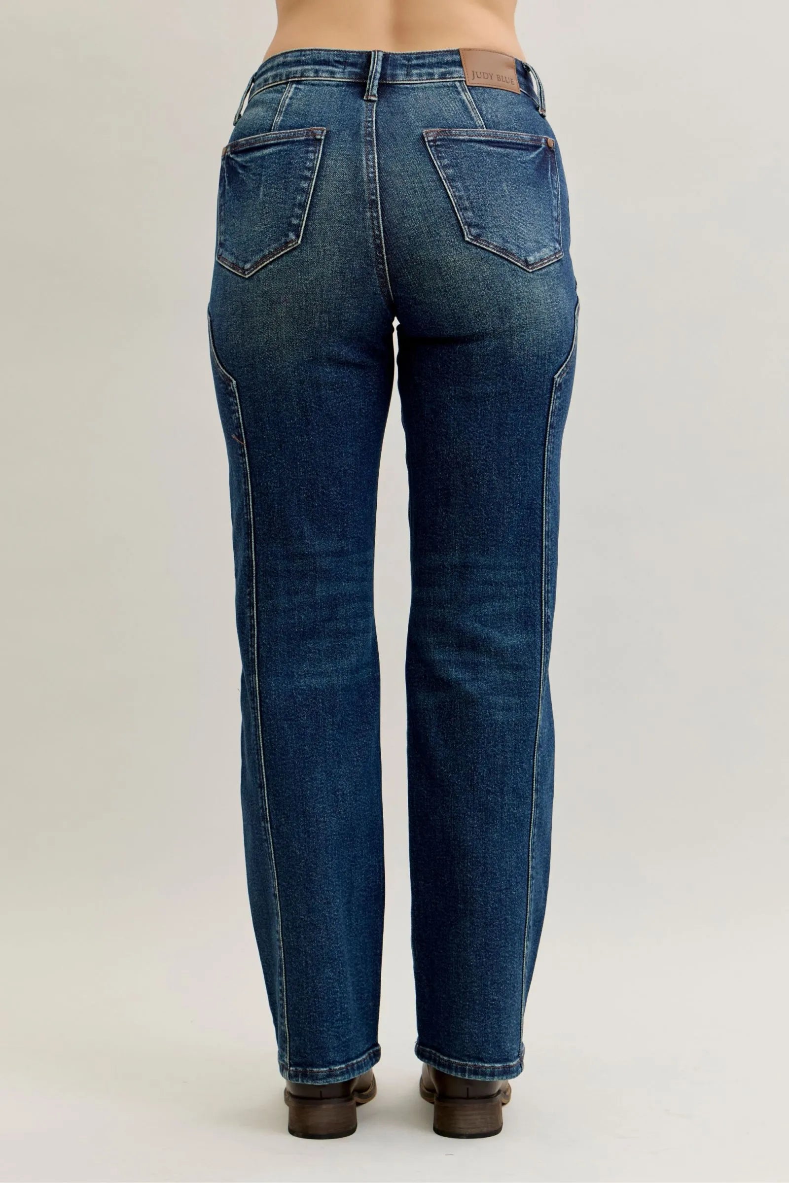 Judy Blue Full Size Seam Detail Straight Leg Jeans Plus Size - Sydney So Sweet